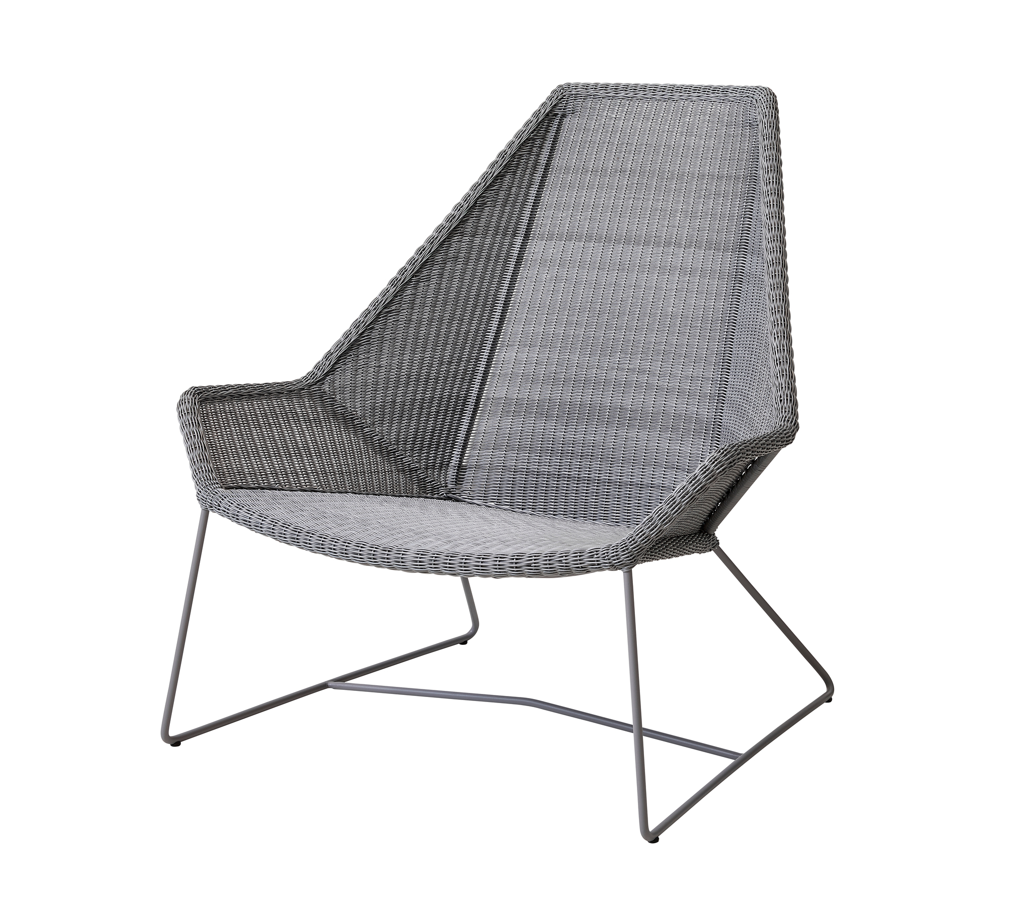 Breeze Outdoor highback chair light gray Cane-Line