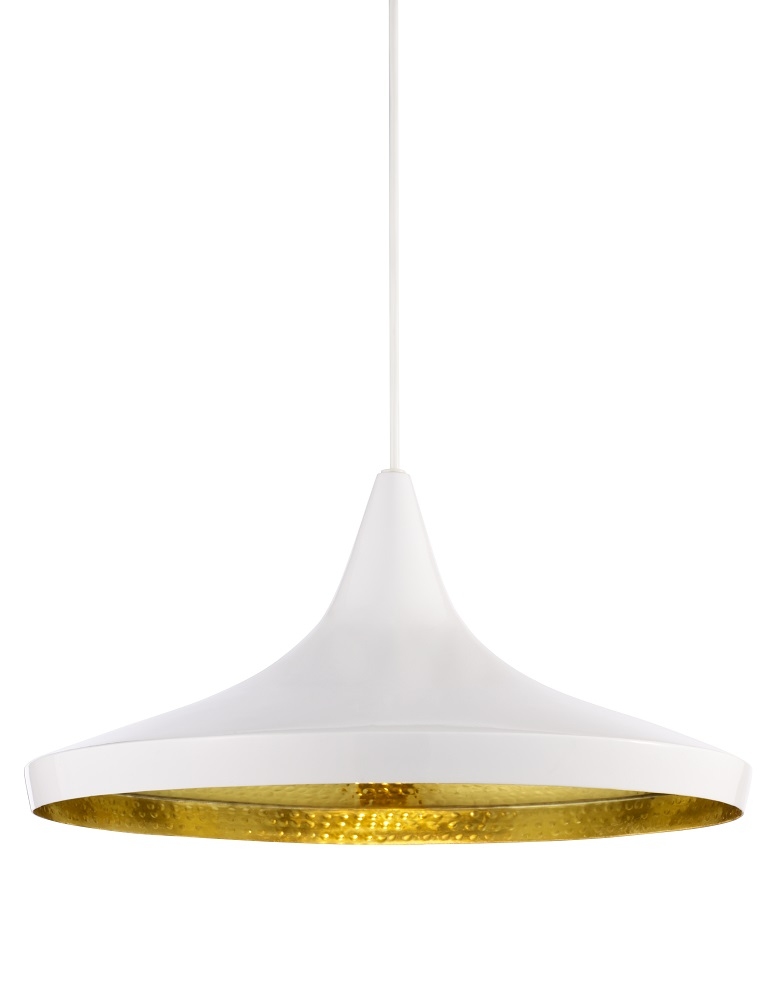 Beat Wide LED Pendant Light White Tom Dixon