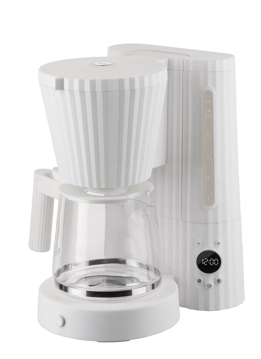 MDL14 Plissé Filter Coffee Maker Alessi White