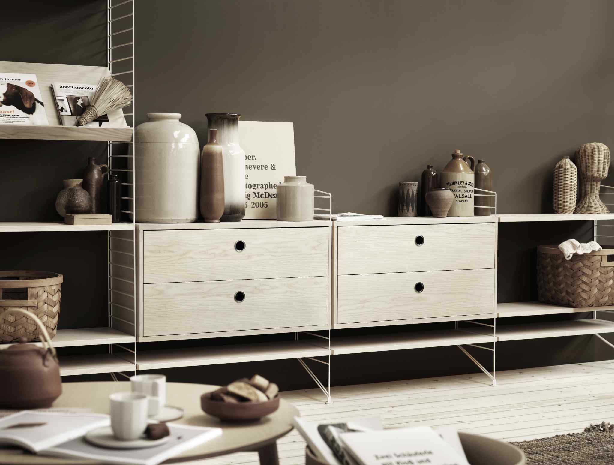 String  Living Room Floor Shelving System J String Furniture