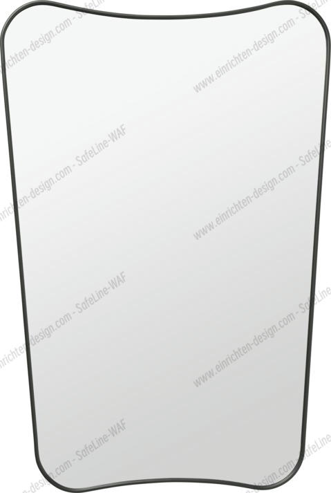 F.A. 33 Wall mirror medium Black Brass Gubi