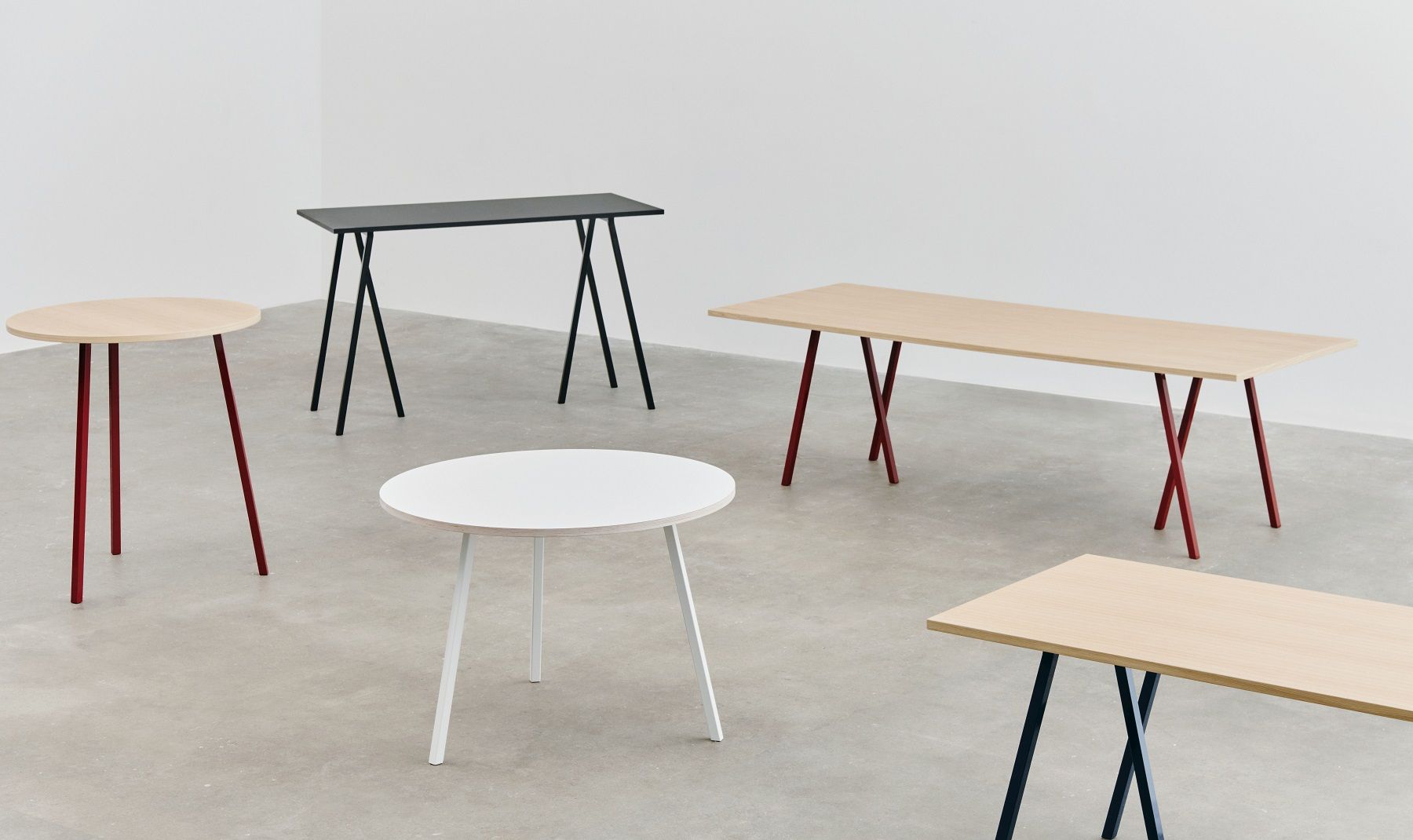 Loop Stand High Table Inclusive Support Table / Dining Table 160 Hay
