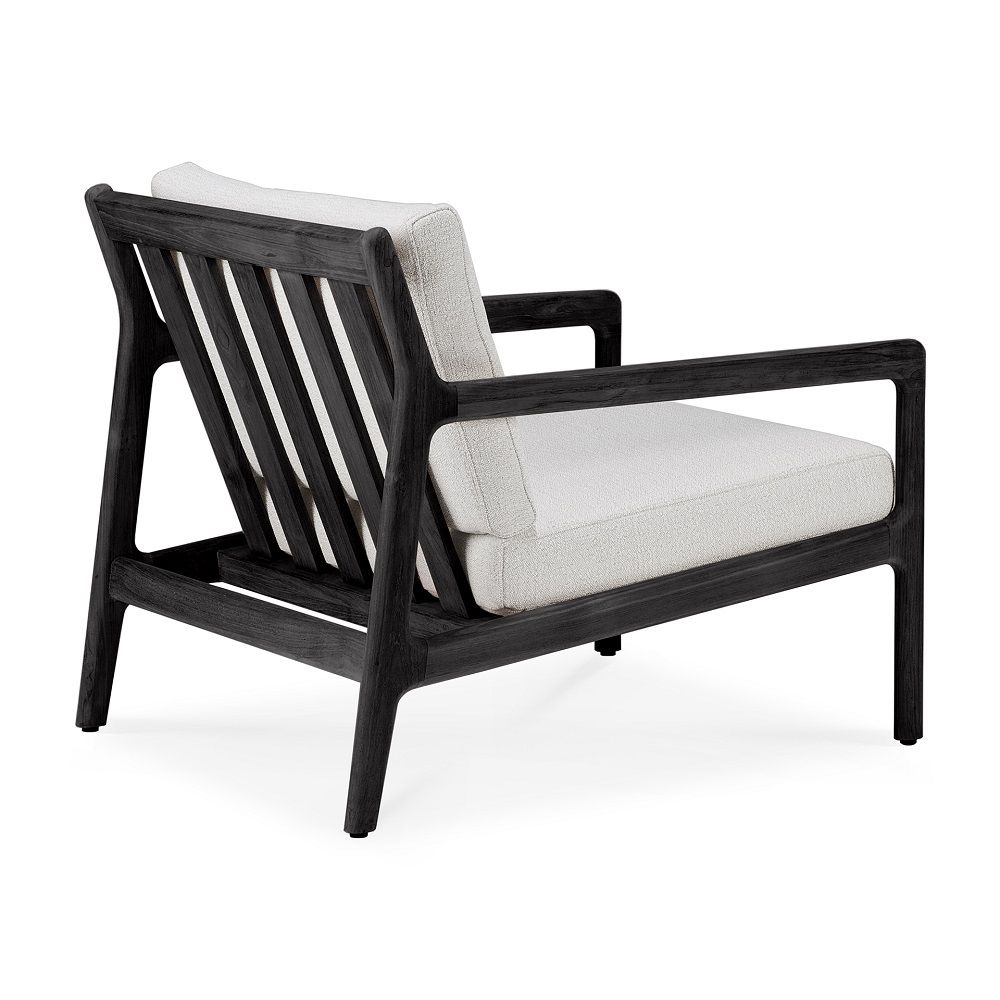 Jack Outdoor Lounge Chair Teak Black Lacquered Ethnicraft  