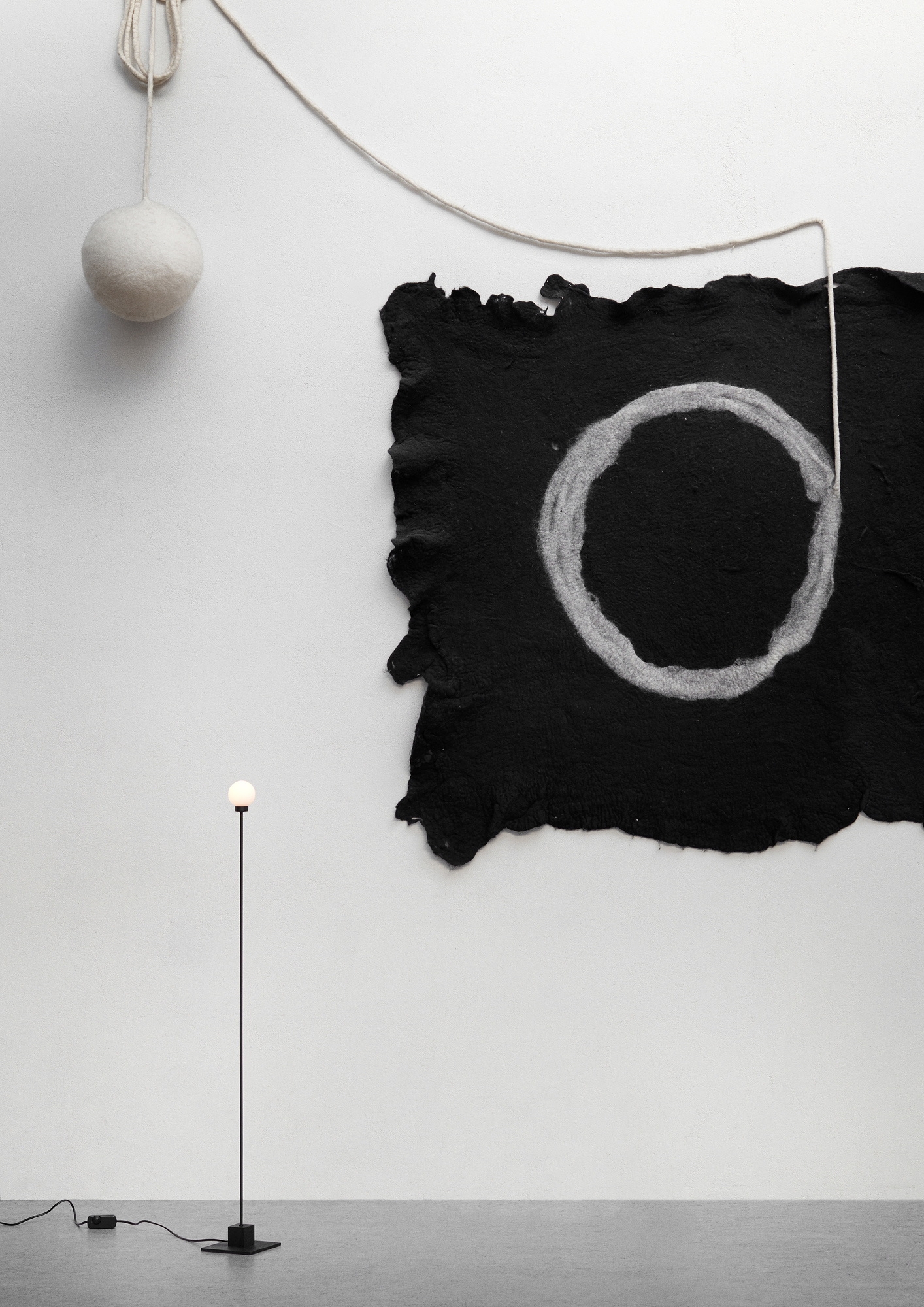 Snowball Floor Floor Lamp black Northern