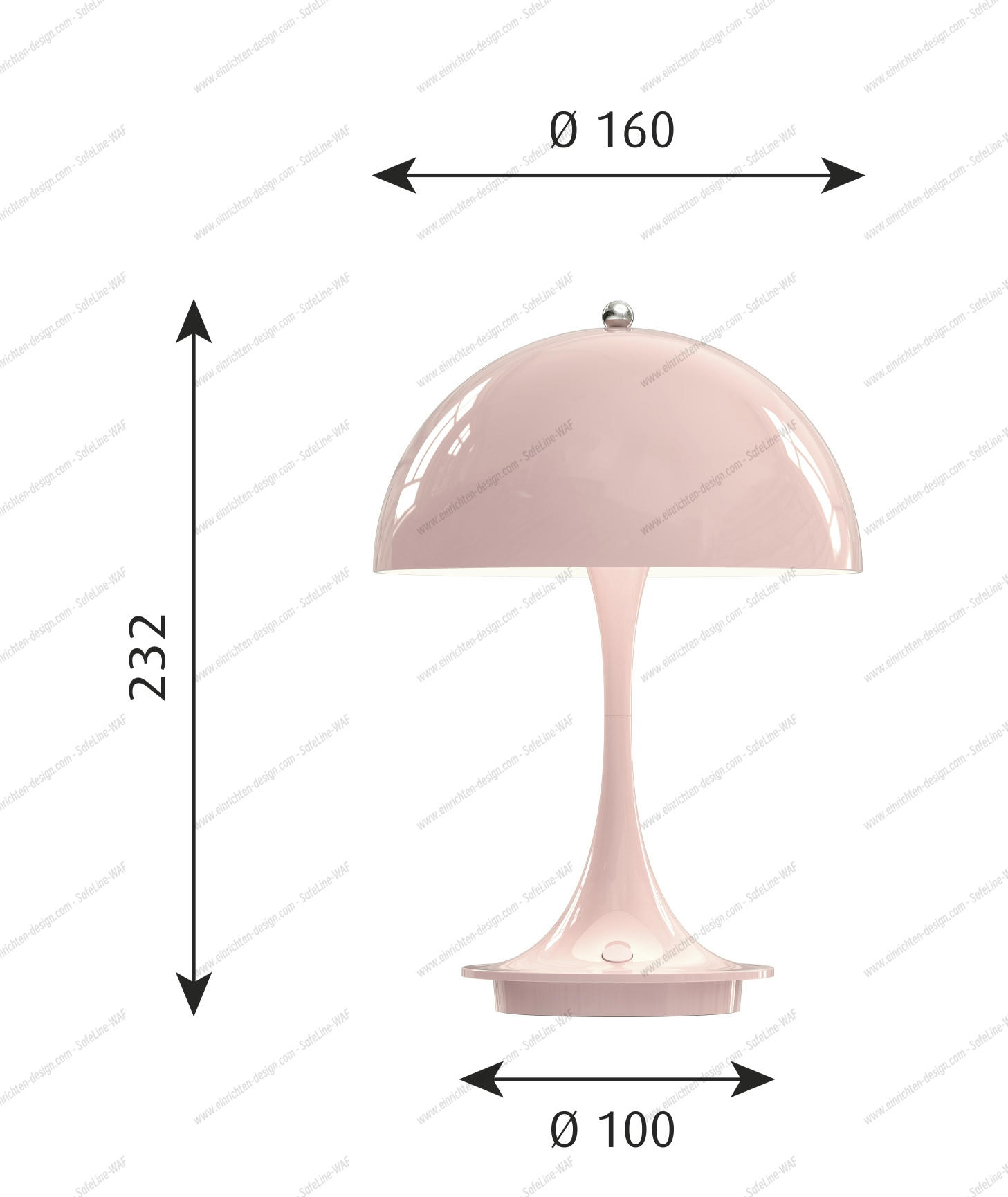 Panthella 160 Portable rechargeable LED table lamp Indoor/Outdoor Louis Poulsen SINGLE PIECES