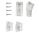 Teflon glides (for all floors) transparent