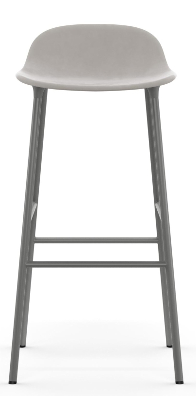 Form Barstool  H 75 cm Steel Upholstered Normann Copenhagen