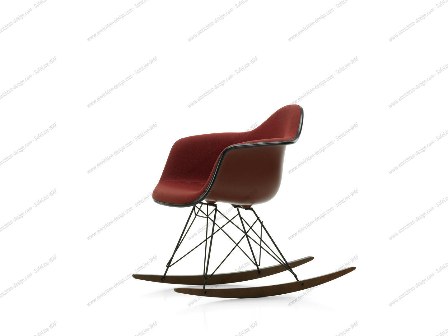 Eames Plastic Armchair RAR Rocking Chair Fully upholstered Vitra