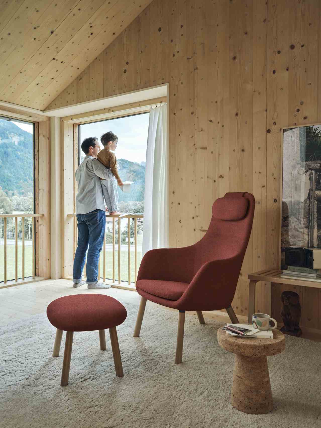 Hal Lounge Chair Armchair + Ottoman Seat Cushion loose Vitra  