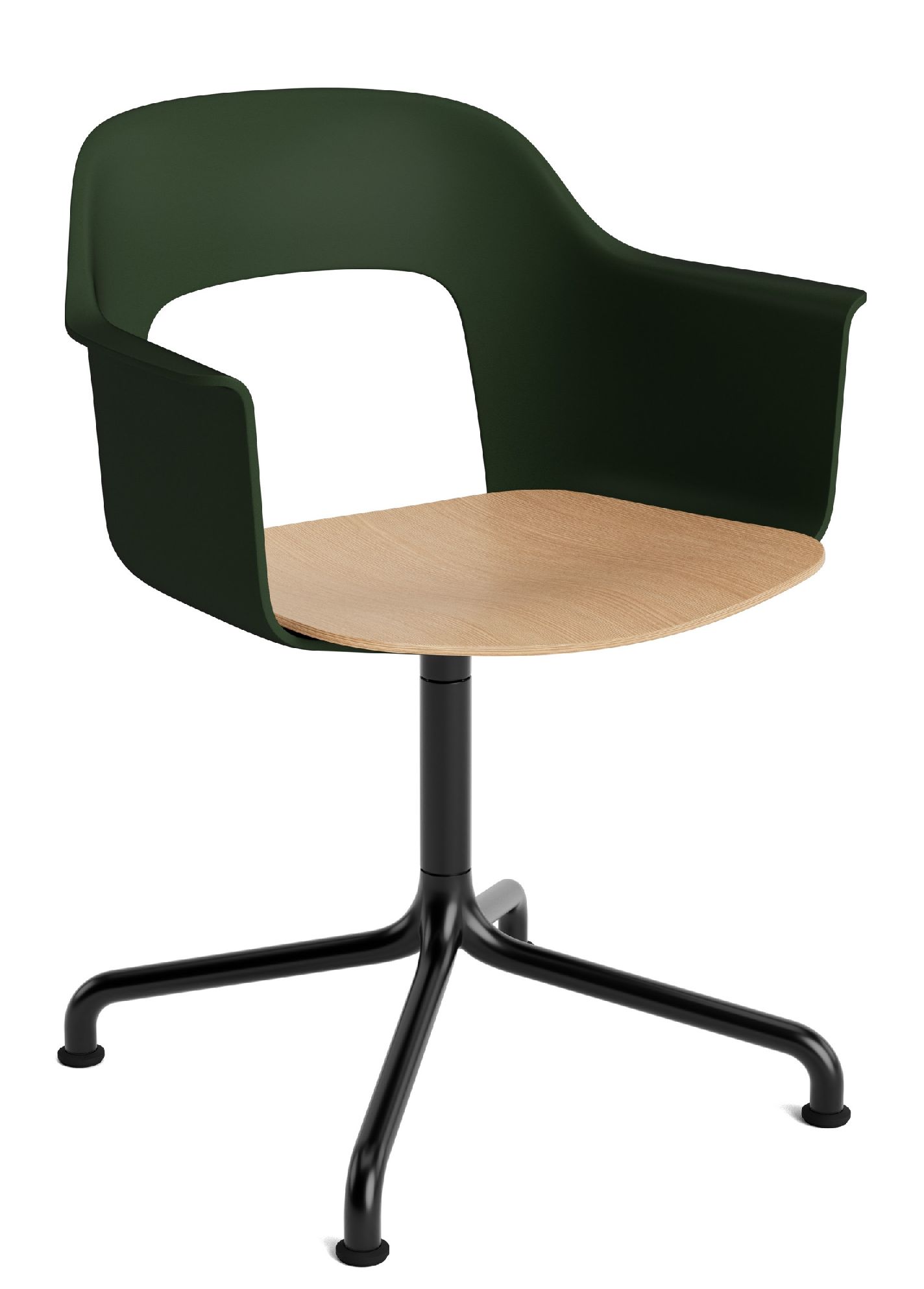 Layout Armchair 252 Armchair 4-star base swivel base with curved base Hay  