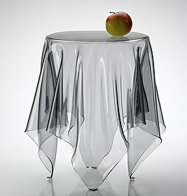 Essey Illusion transparent side table, Klein & More SINGLE PIECES