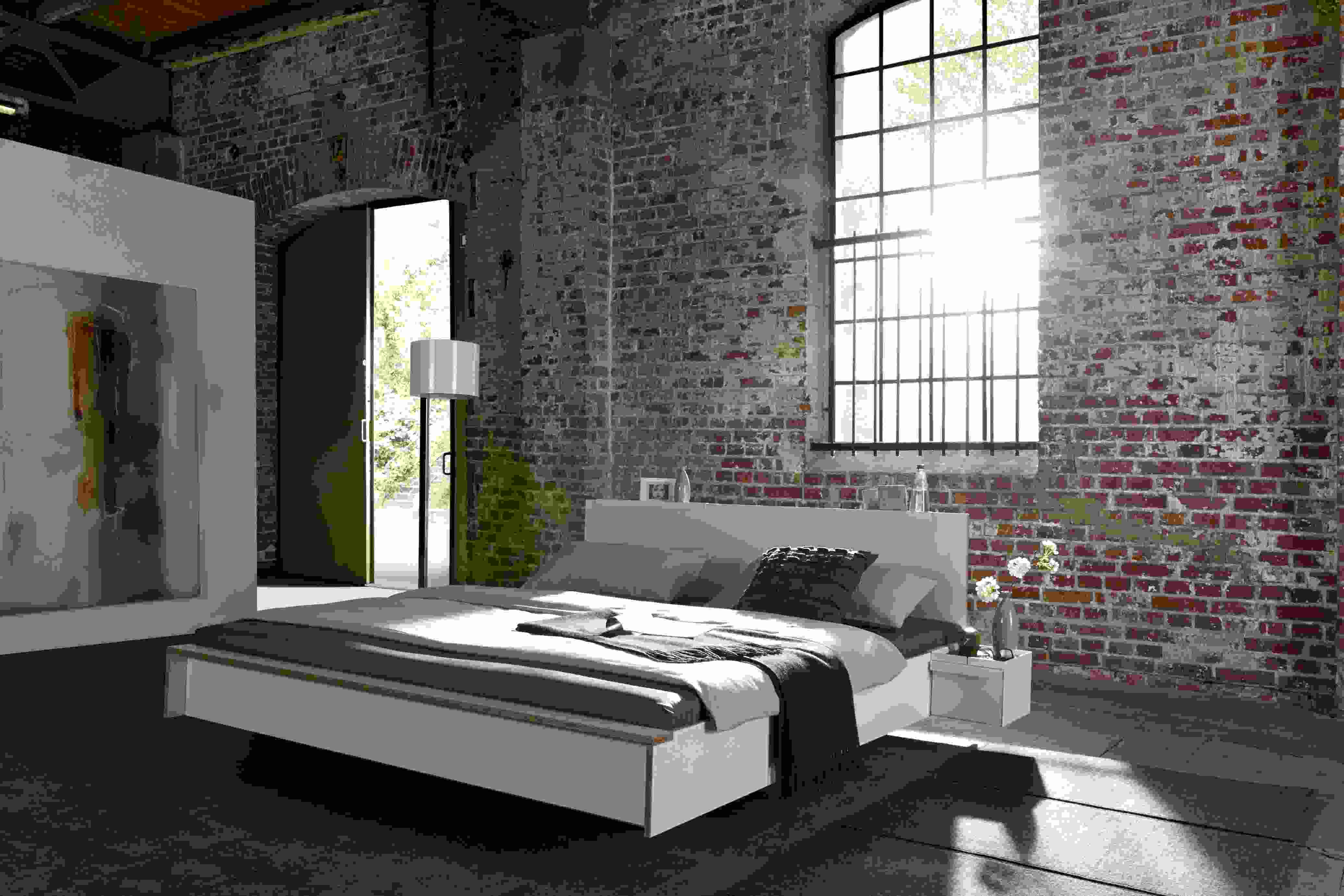 Headboard for Flai Double bed white Müller Möbelwerkstätten