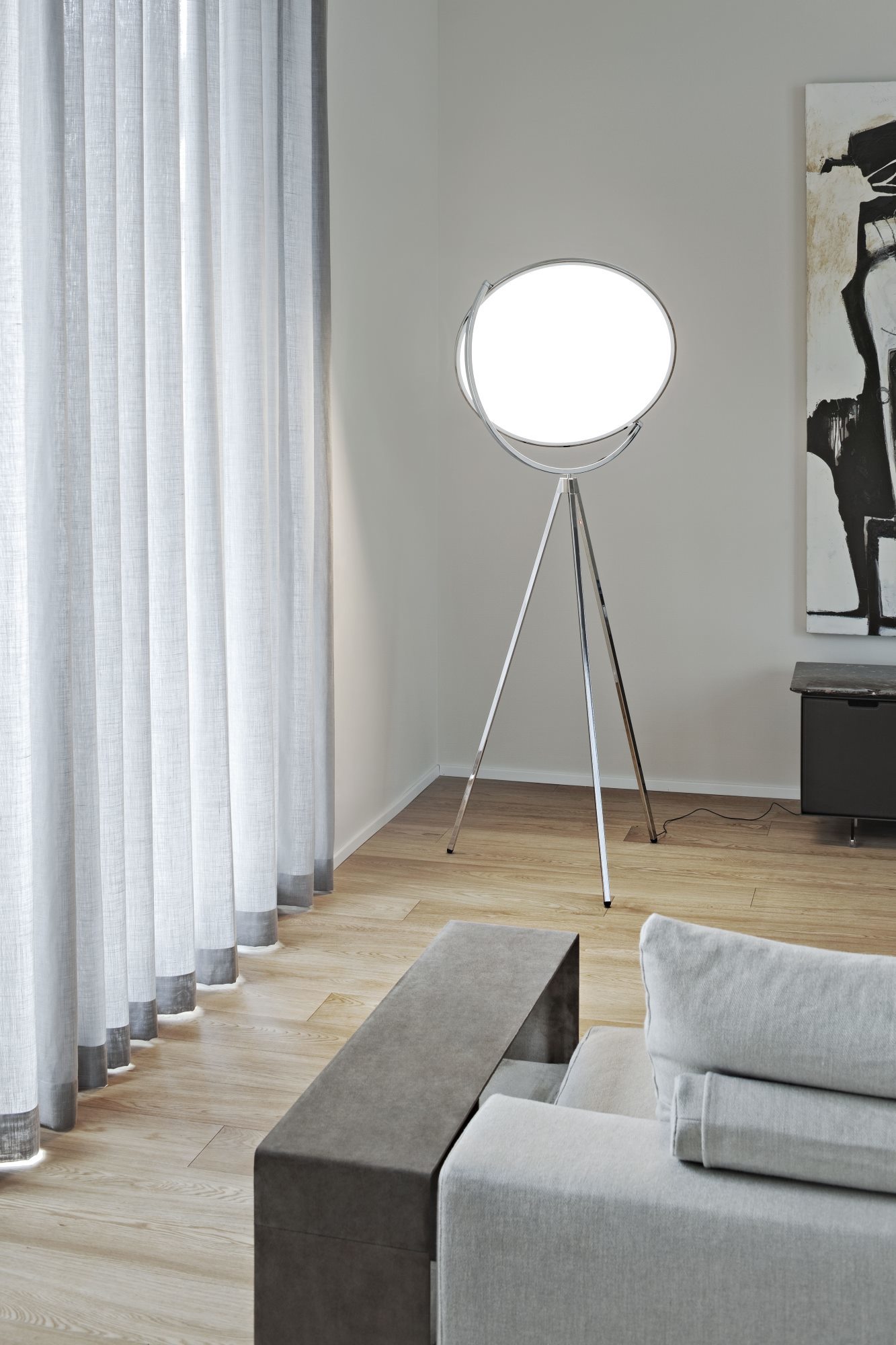 Superloon Floor lamp Chrome Flos