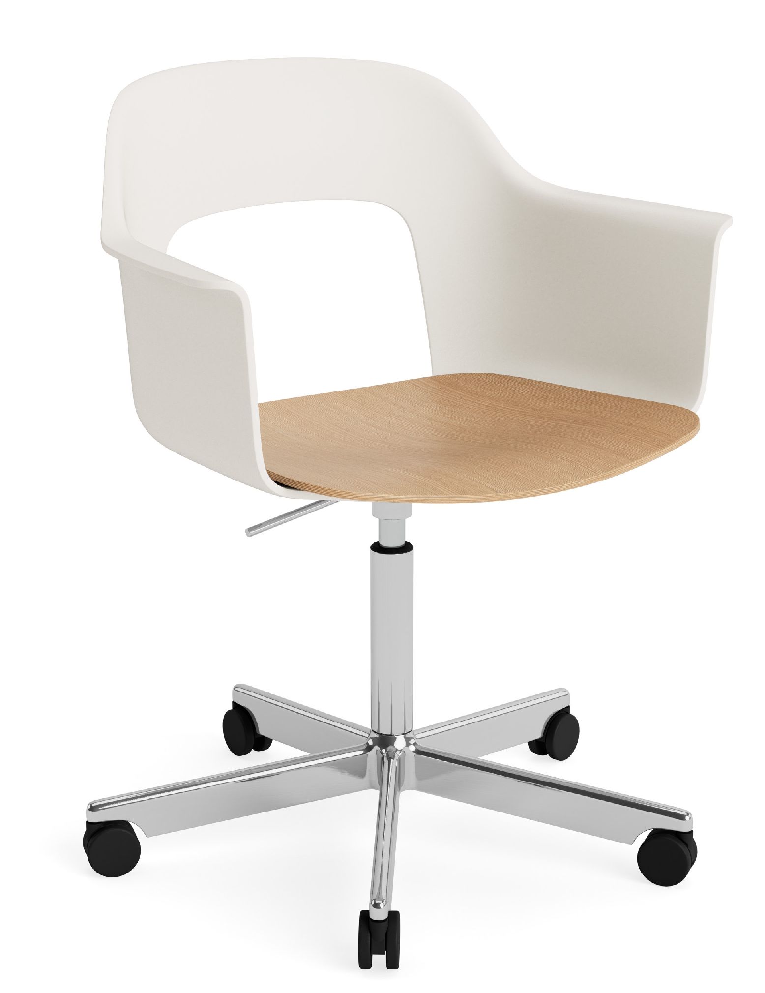 Layout Armchair 242 Armchair 4-star base gas lift with swivel function Hay