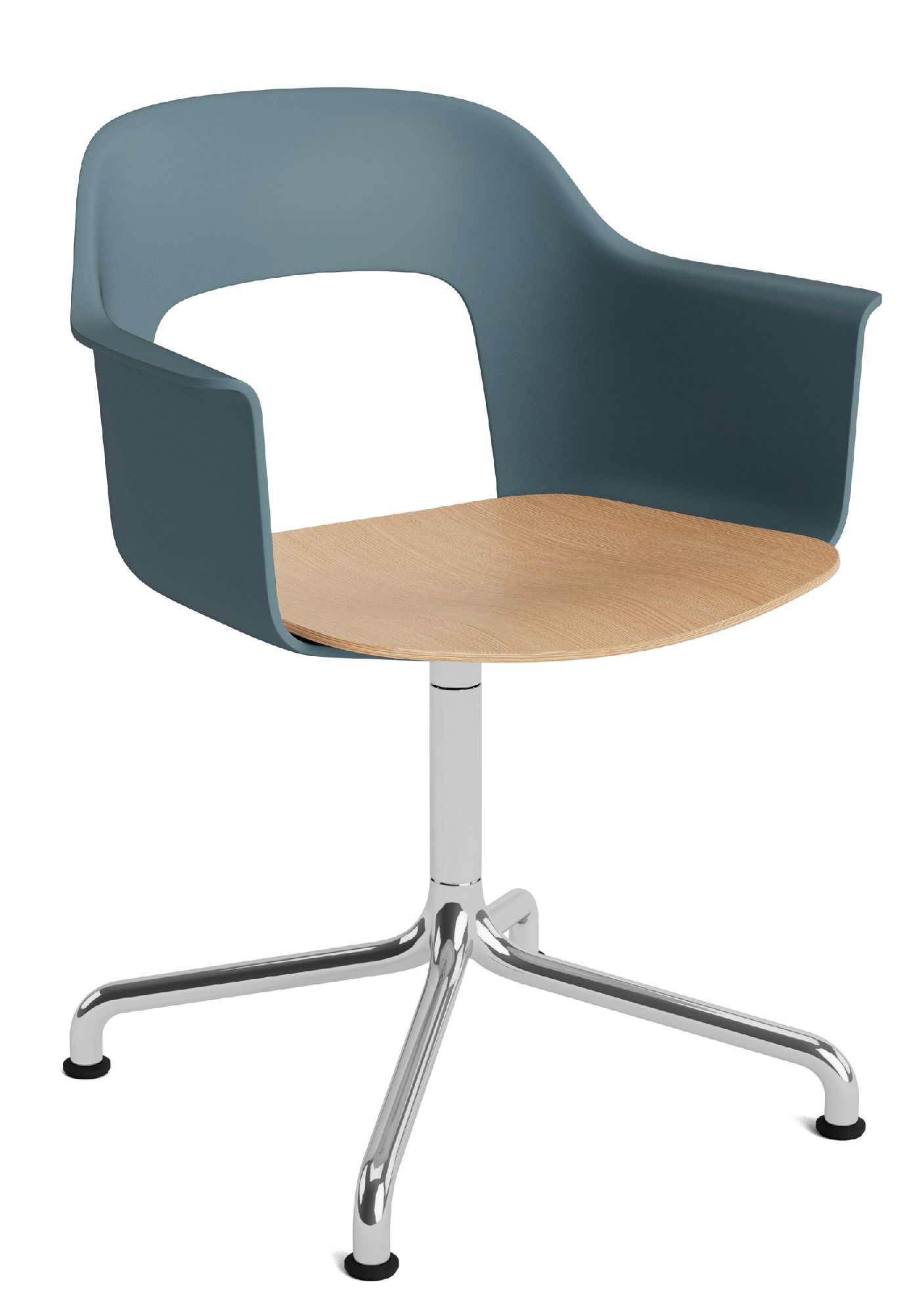 Layout Armchair 252 Armchair 4-star base swivel base with curved base Hay  