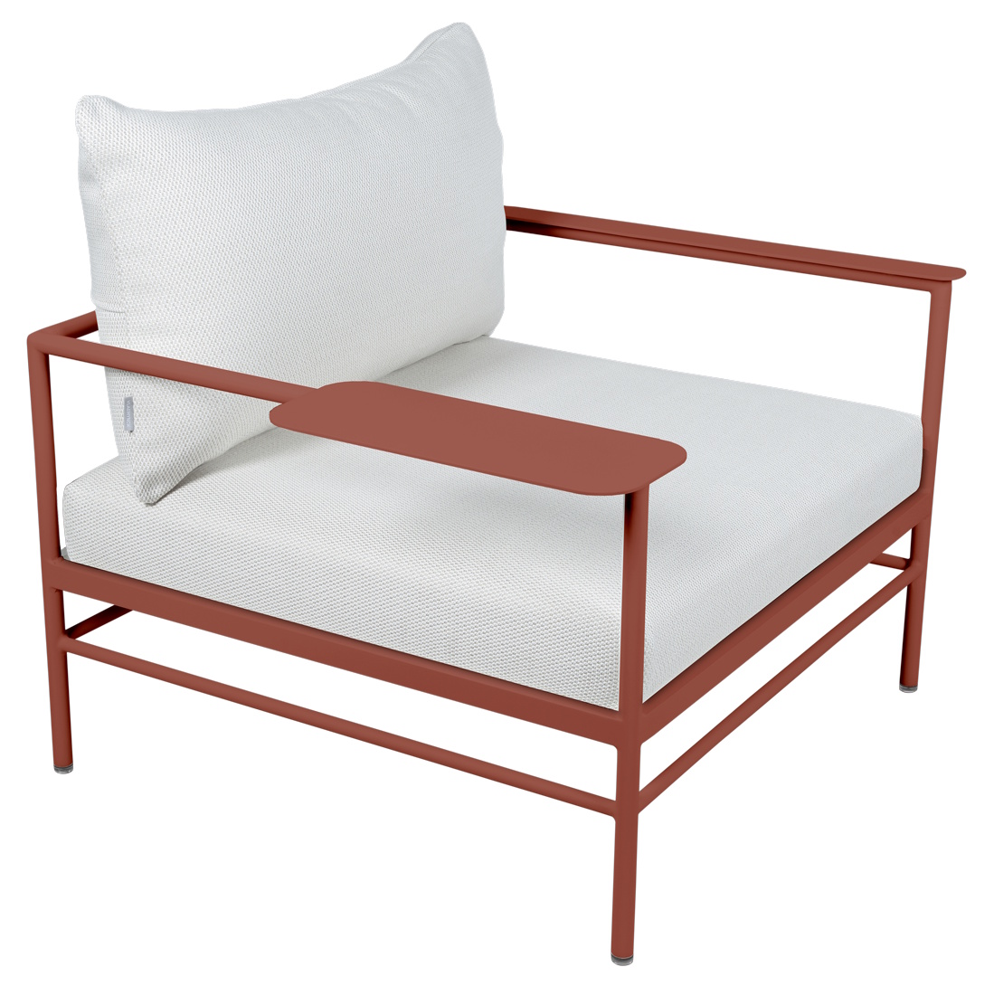 Rivage lounge chair with armrests Outdoor Fermob