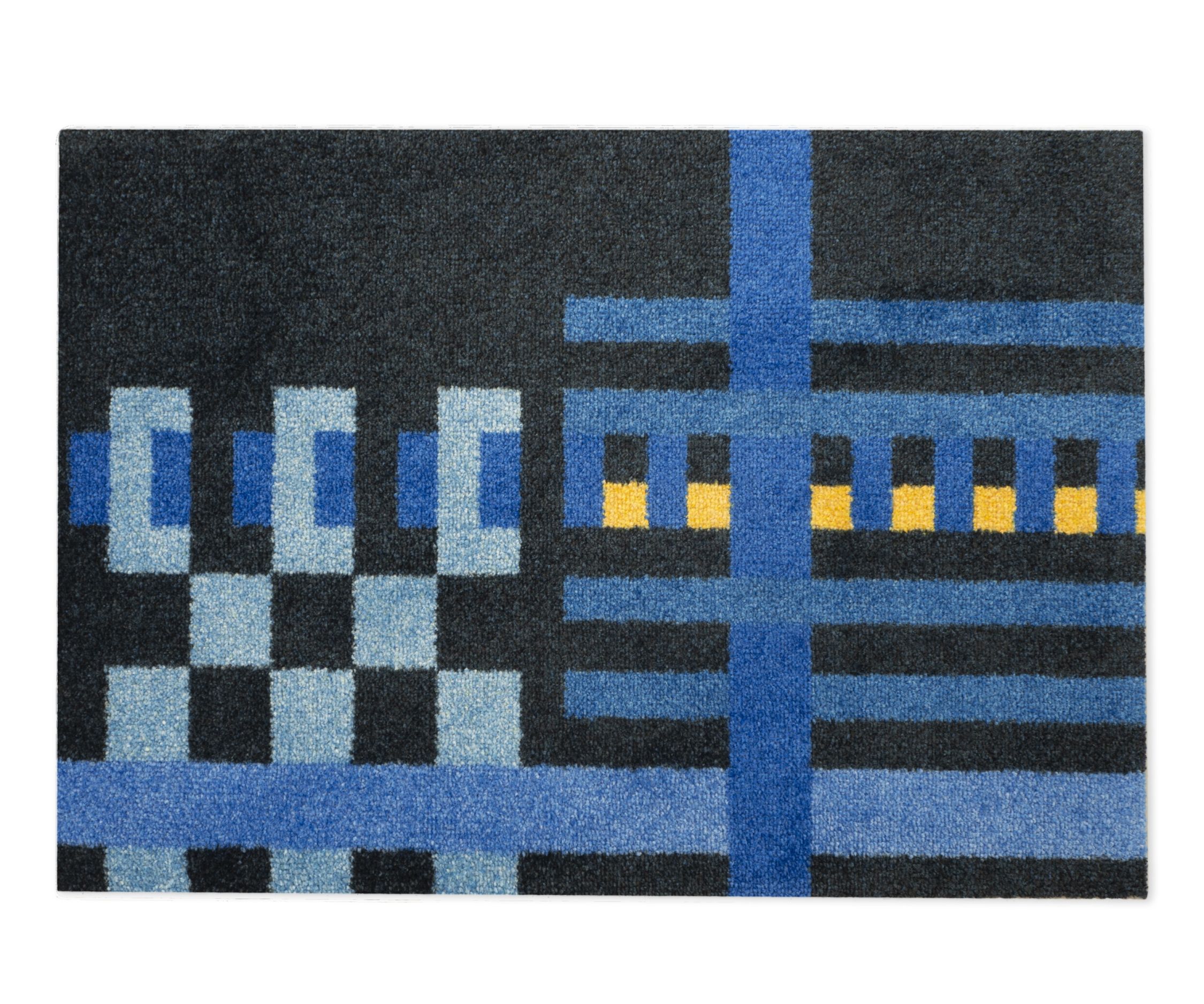 Loom Doormat Bauhaus Blue 60x85 cm Heymat