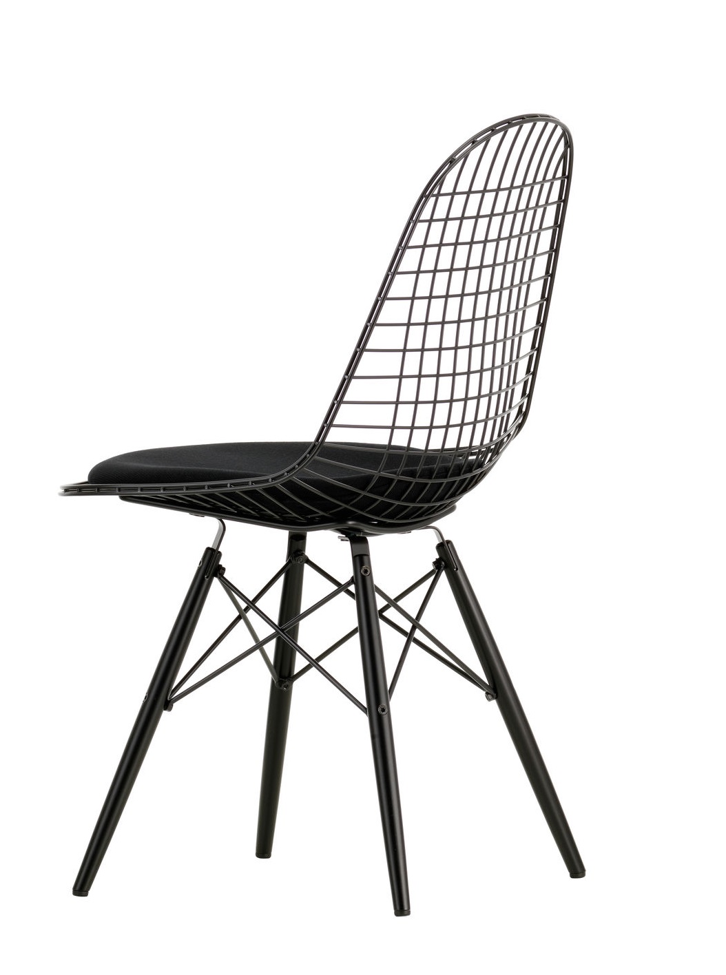 DKW-5 Wire Chair Chair with Seat Cushion Vitra