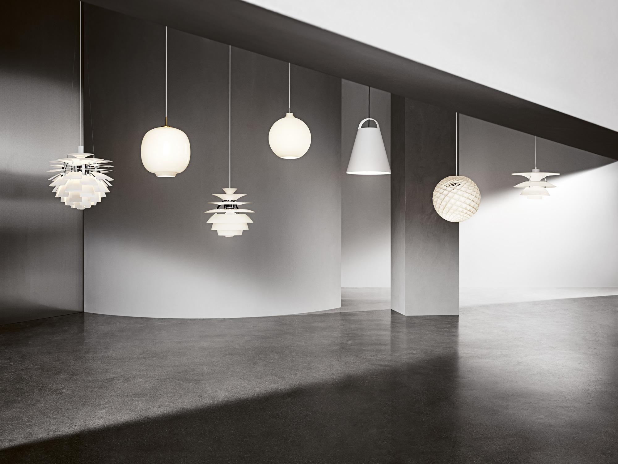 Louis Poulsen PH 6½-6 Pendant Light White LED/96w/2700K DALI/Intern H: 50cm/D: 65cm - Poul Henningsen