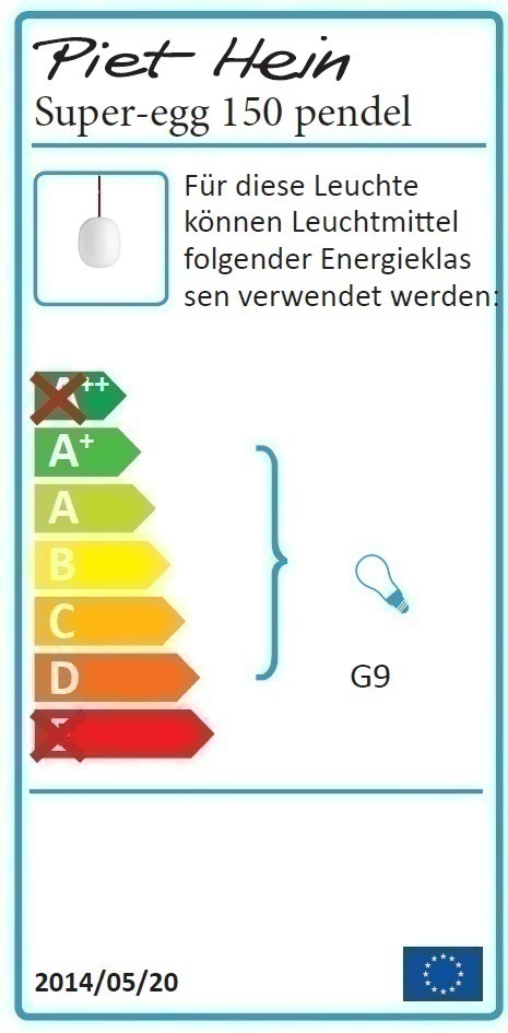 Superegg-lamp pendant Piet Hein