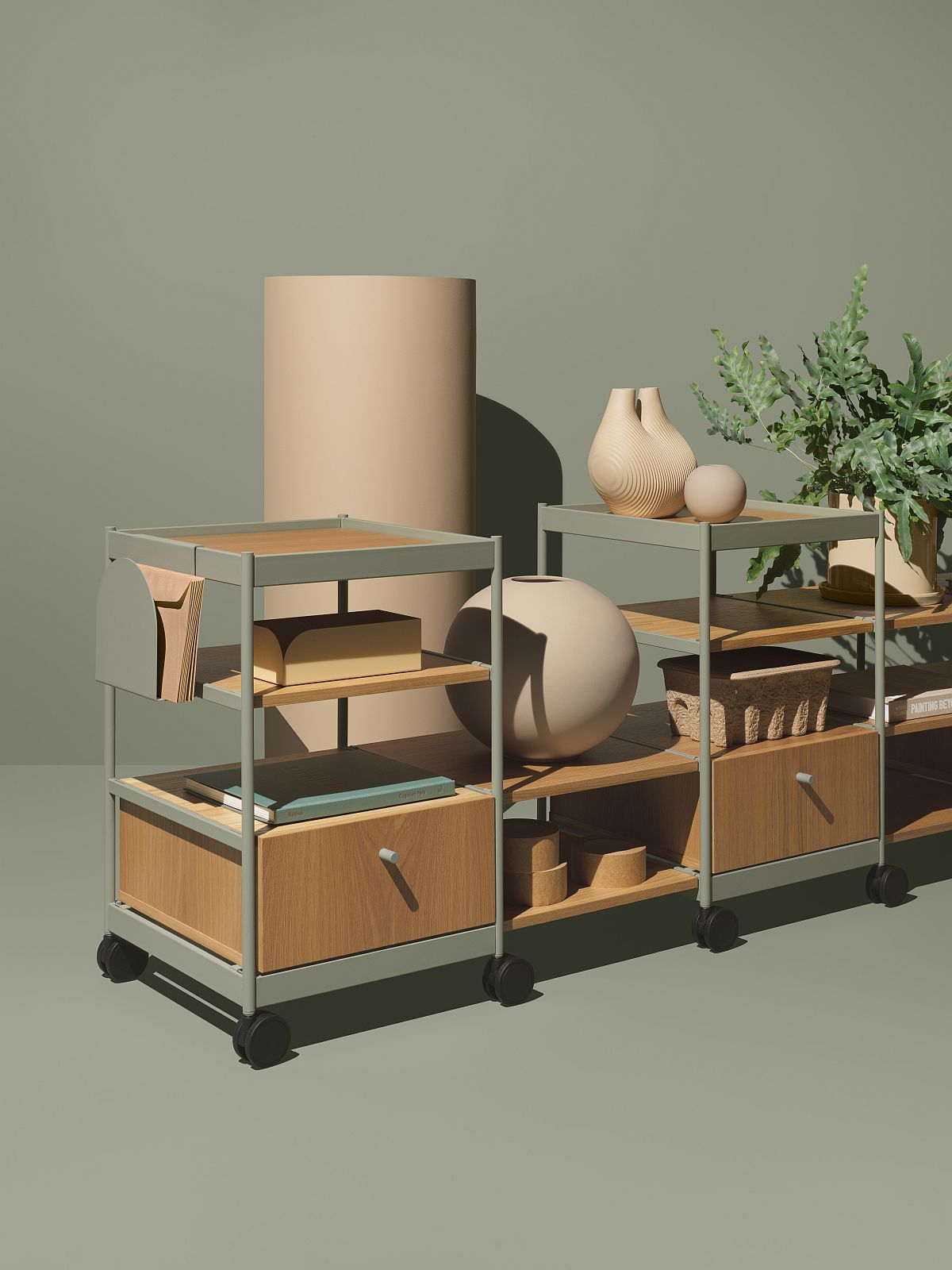 Beside Office Trolley shelving unit / chest of drawers Mizetto QUICK SHIP