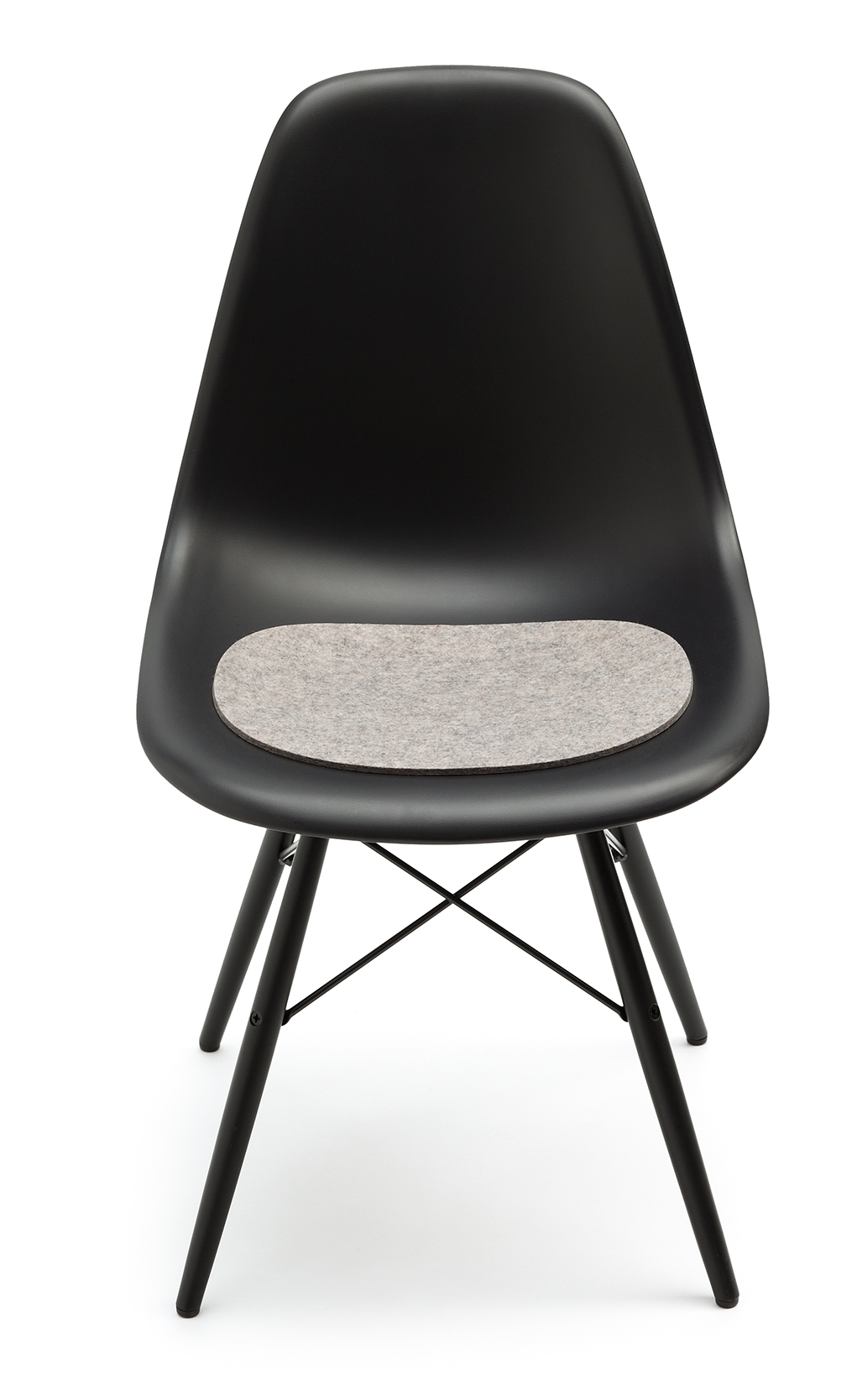 Seat pad-Felt pad Eames Plastic Side Chairs DSR / DSW graphite Hey Sign