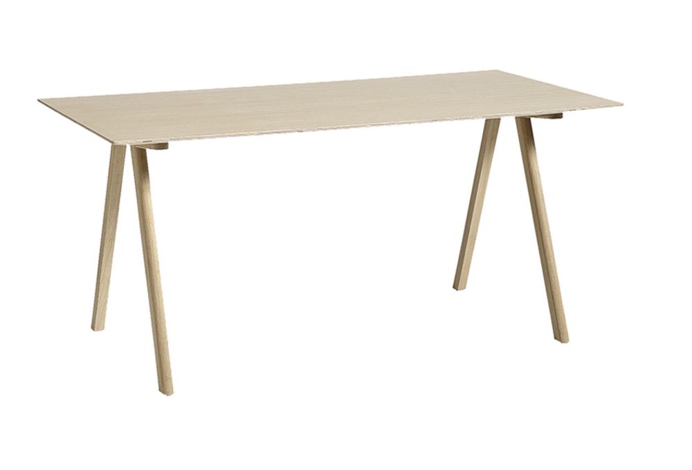 Copenhague Desk Table CPH 10 Hay Oak water-based lacquer / top linoleum off white MDF edge