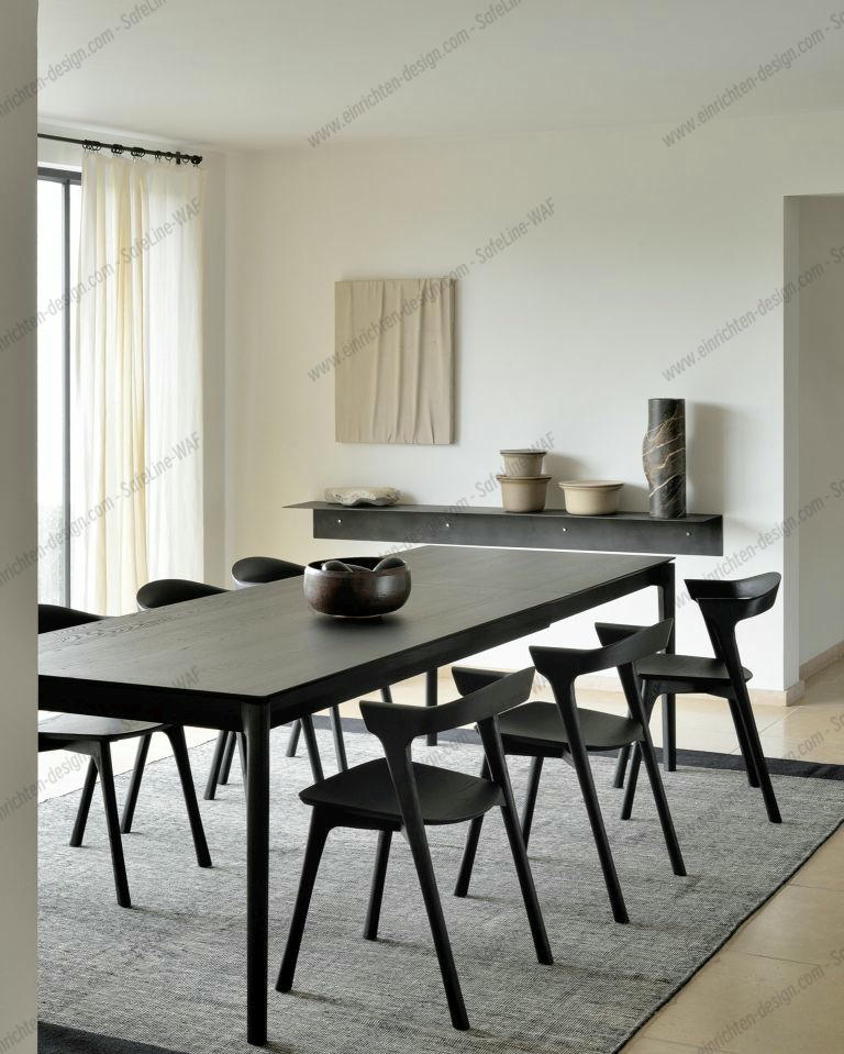 Bok Extendable Table Oak Black Ethnicraft