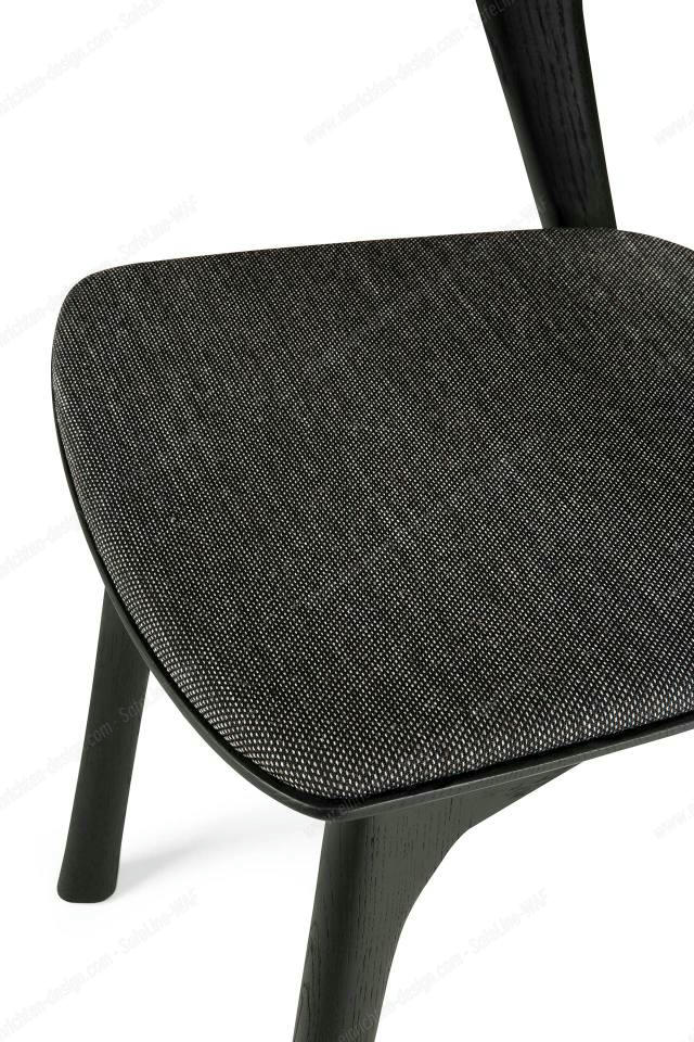Bok chair brown oak / black fabric Ethnicraft 