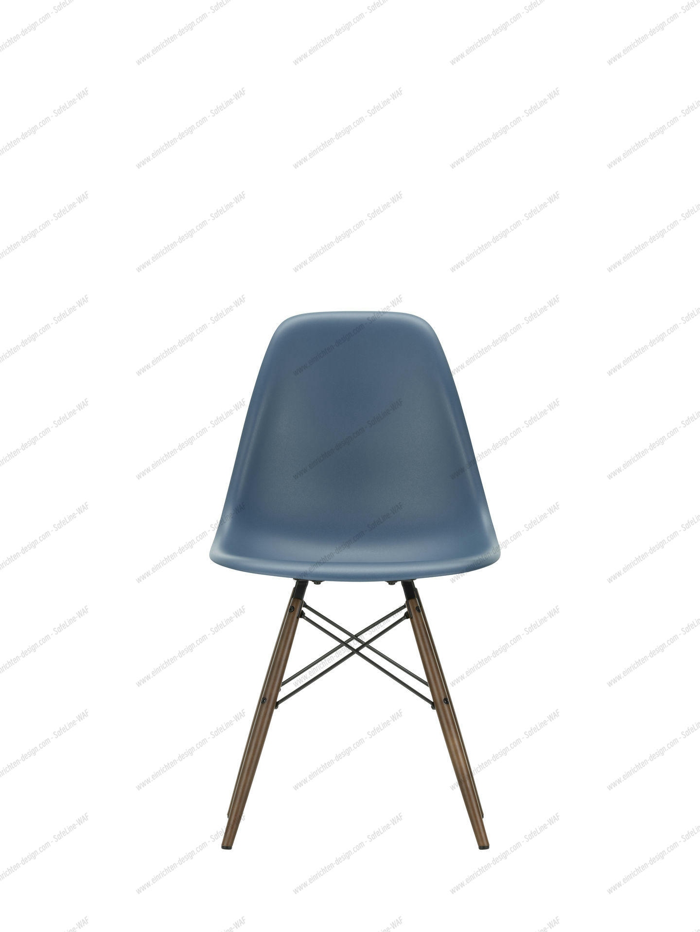 Eames Plastic Side Chair DSW Chair Vitra Maple yellowish-Deep black
