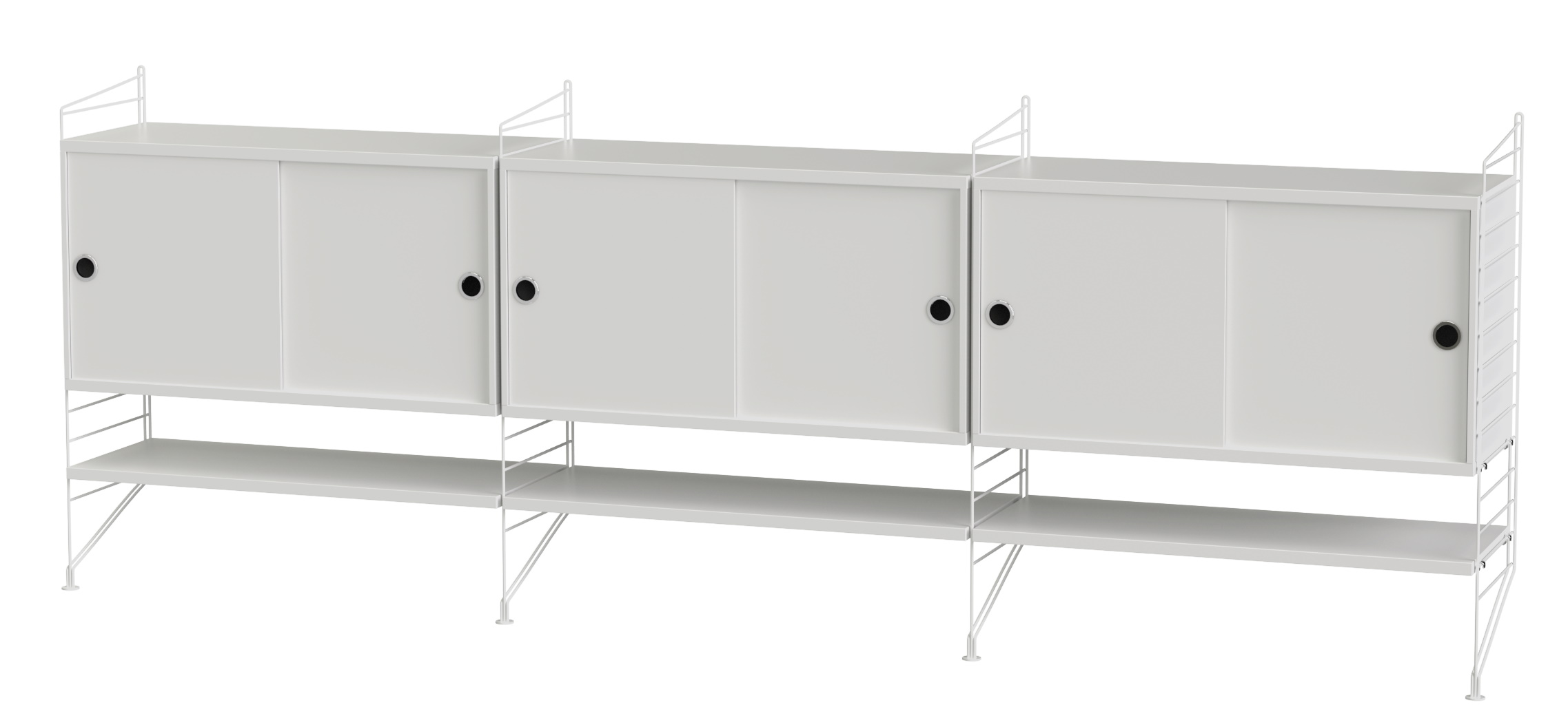 String Living Room Wall Shelving System F String Furniture 