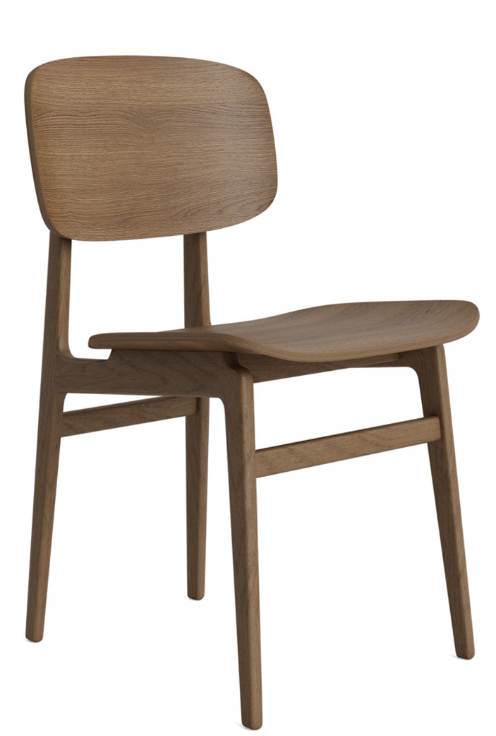 NY11 Stuhl von NORR11 aus Eiche, skandinavisches Design für Esszimmer und Wohnbereich.
