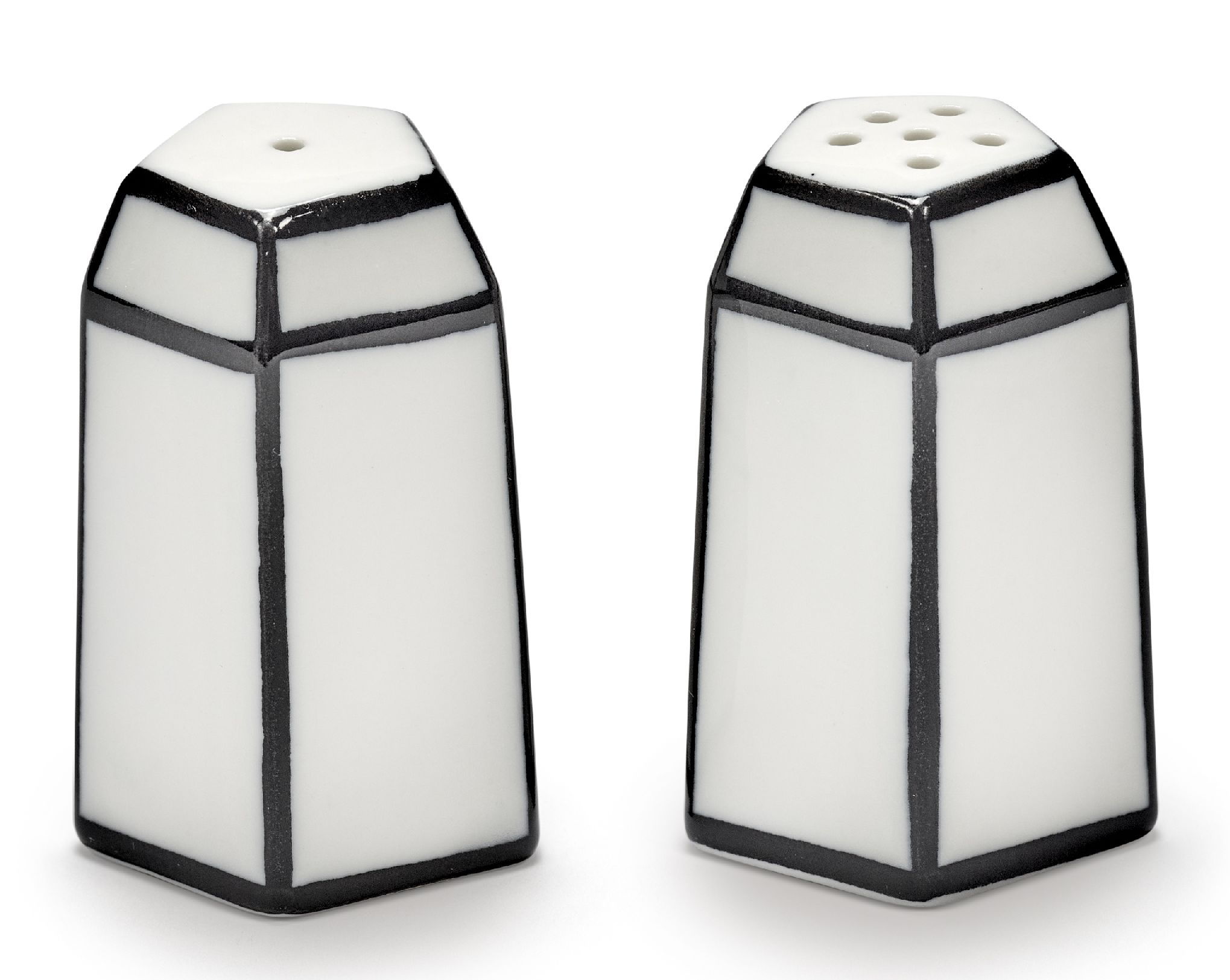 Salt & Pepper Shaker Set White/Black Carte Blanche Serax