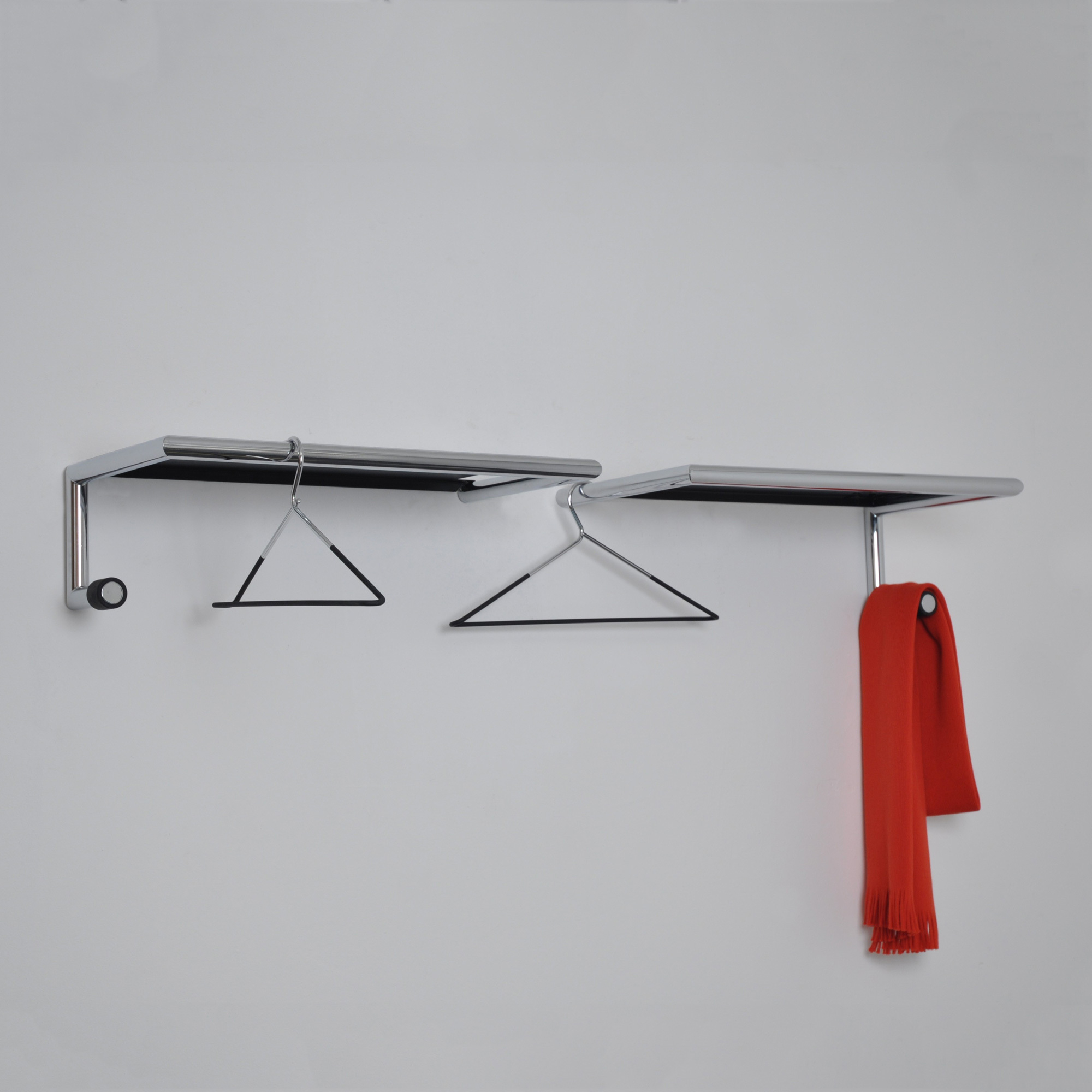 Link 55 Wall coat rack with hat shelf Mox hook on the left