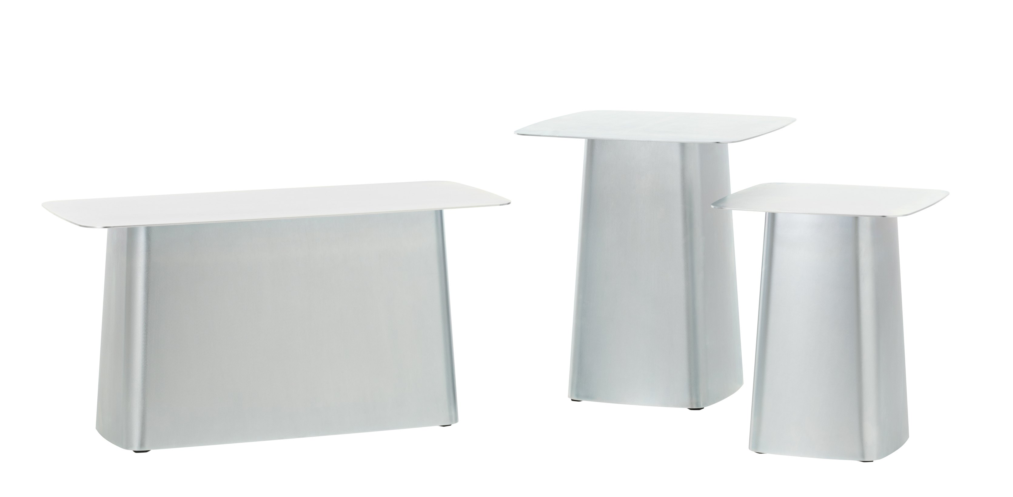 Metal Side Table Large Galvanised Outdoor Vitra