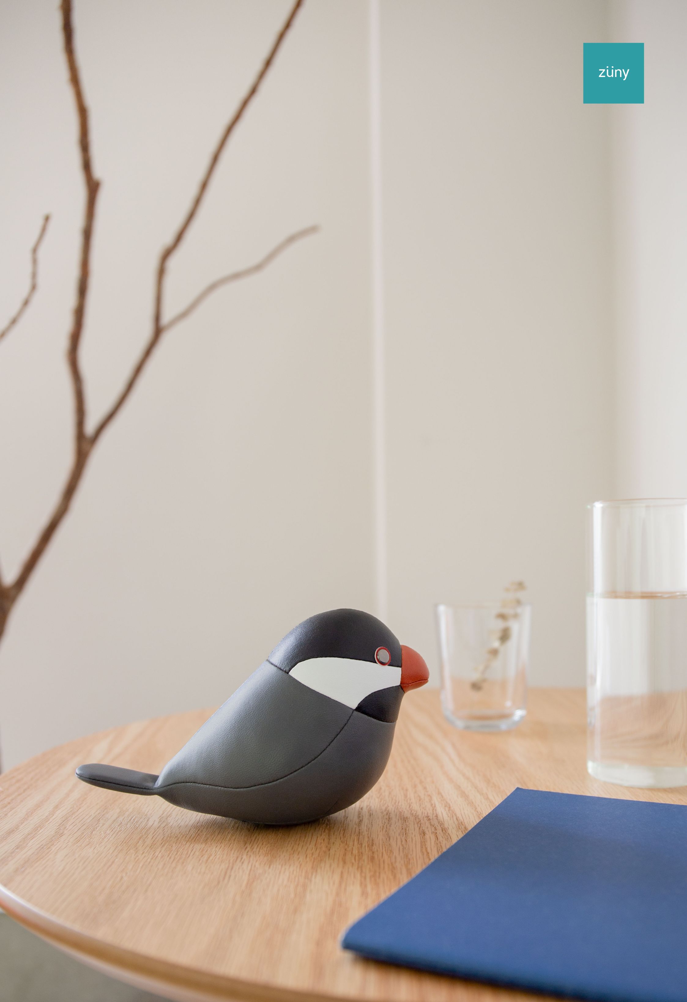 Java Sparrow paperweight black Züny