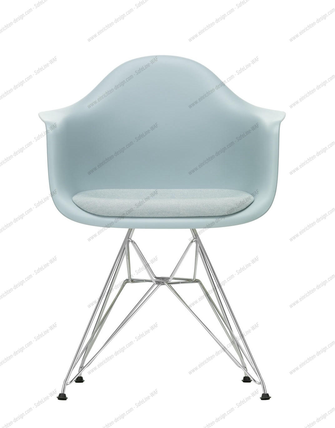 Eames Plastic Arm Chair DAR Chair with seat cushion Vitra