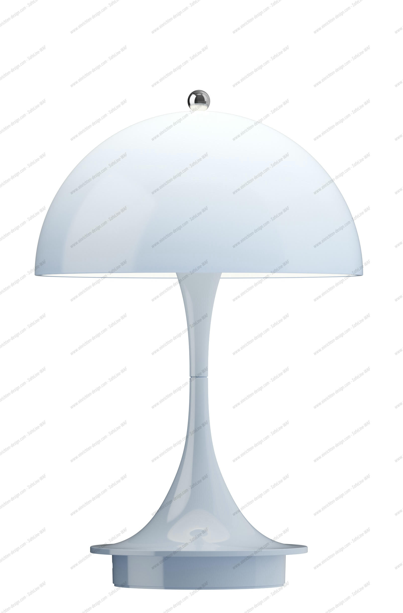 Panthella 160 Portable V3 rechargeable LED table lamp Indoor/Outdoor Louis Poulsen Opal blue