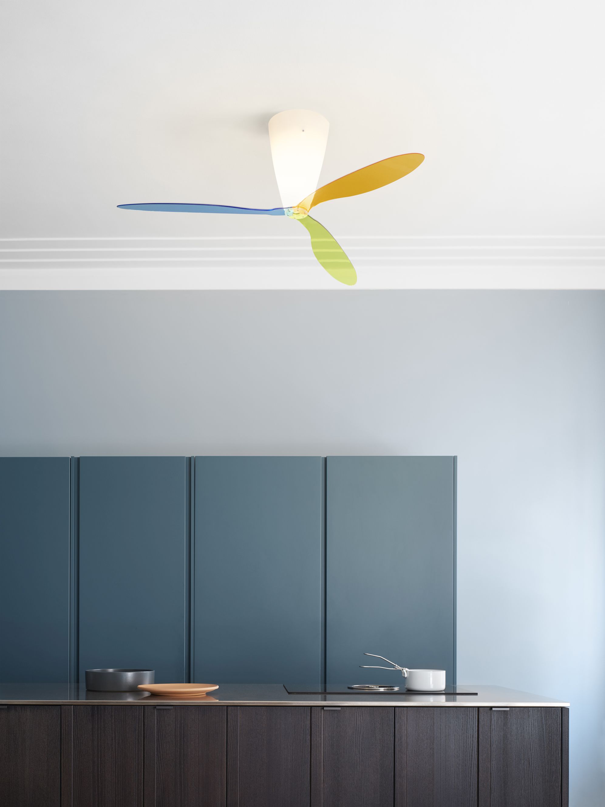 D28 Blow Ceiling Light and Fan Luceplan