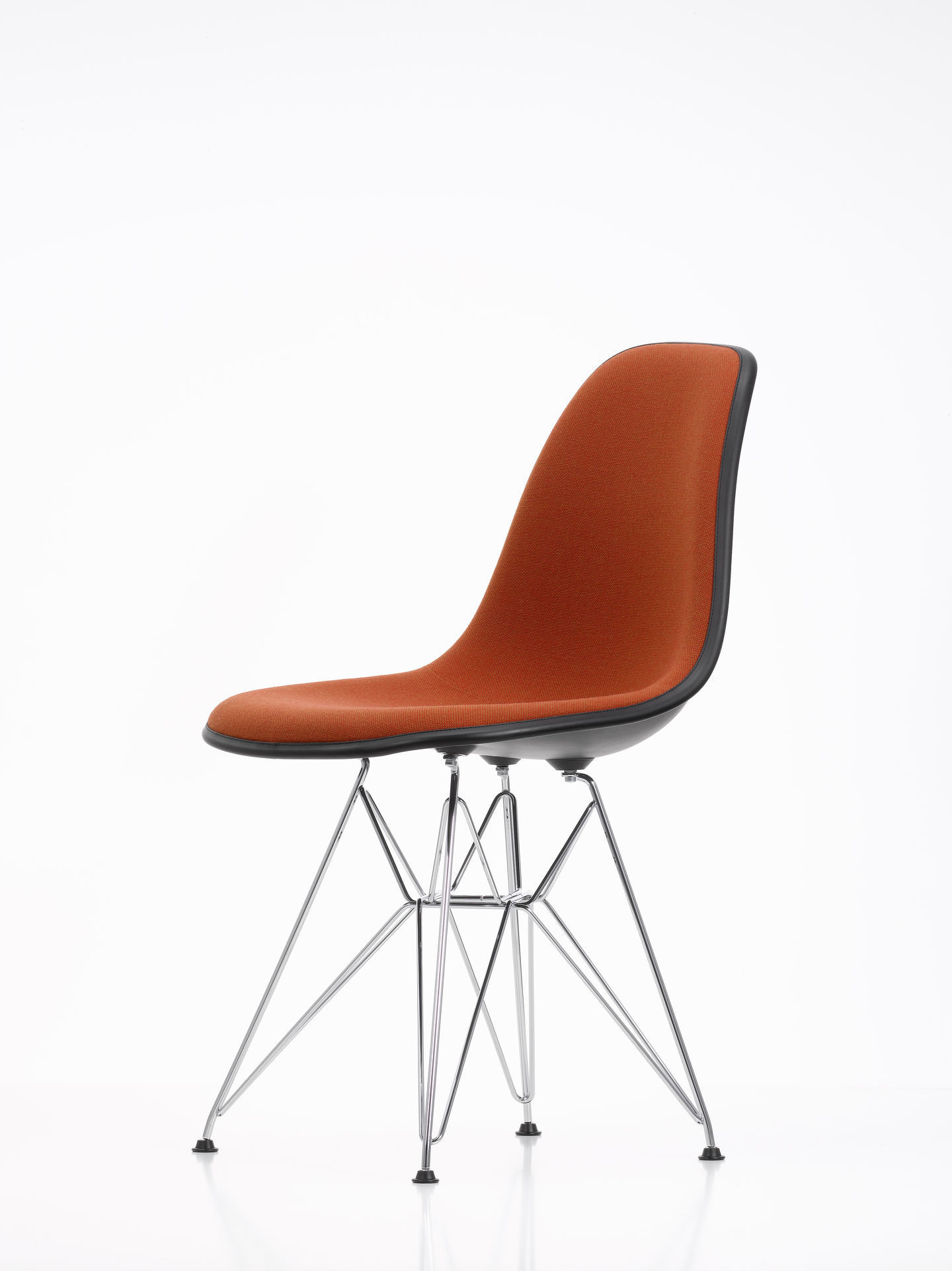 Eames Plastic Side Chair DSR Chair Fully upholstered Vitra