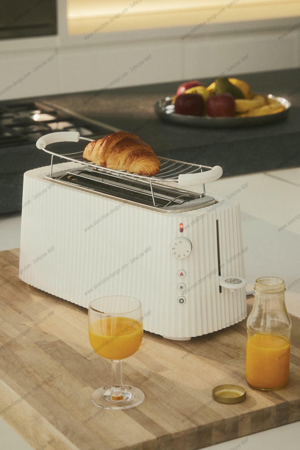 MDL15 Plissé Toaster XXL Alessi White