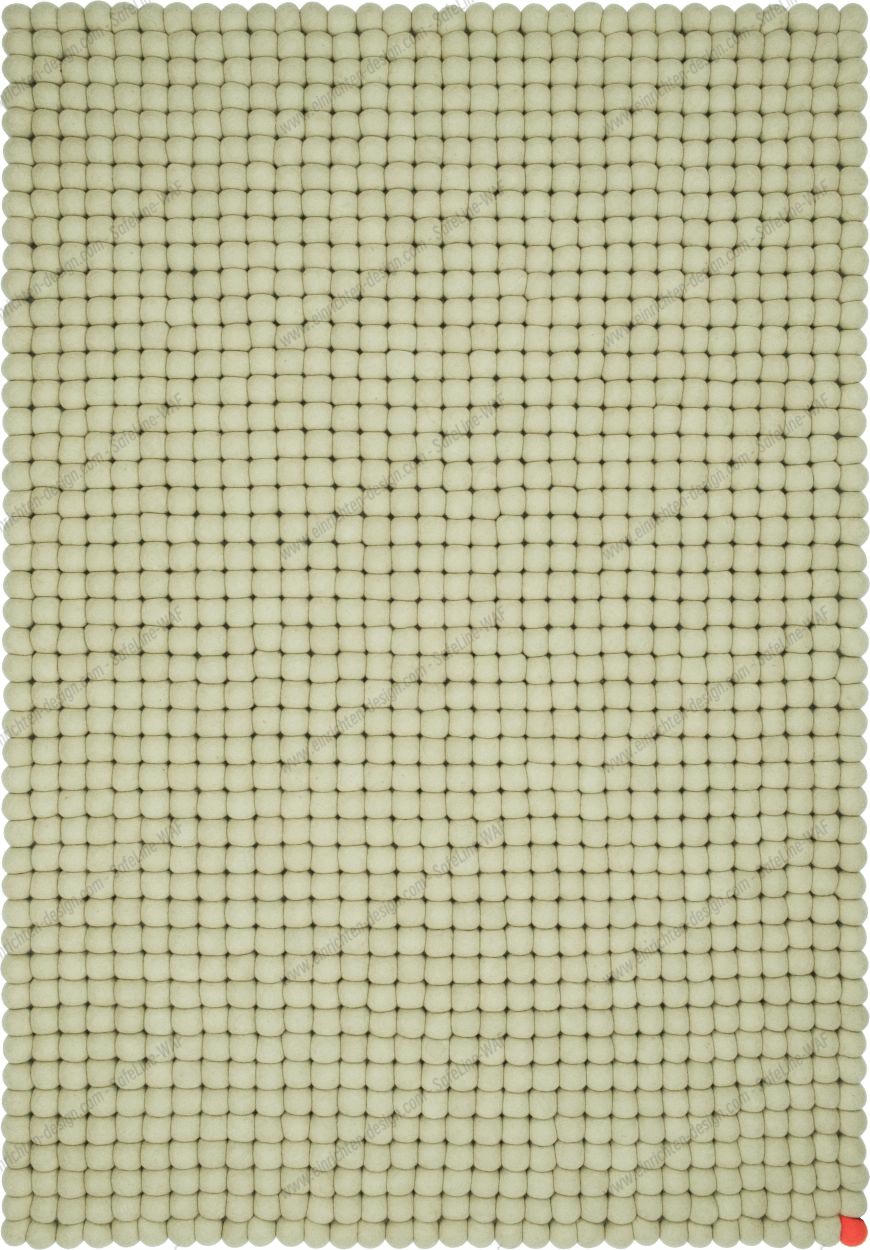 Big One Rectangular Felt carpet 200 x 300 cm myfelt Green beige
