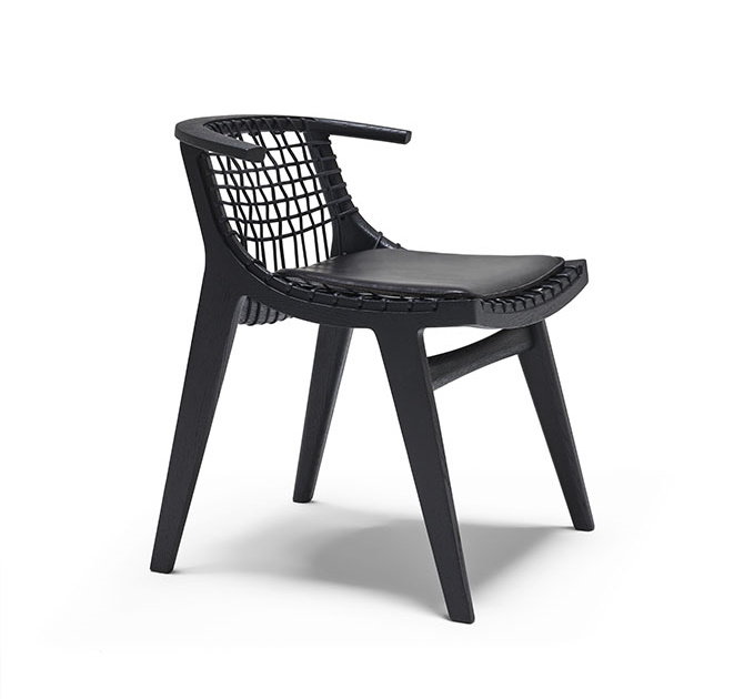 Klismos small Bench W91.5cm Knoll International