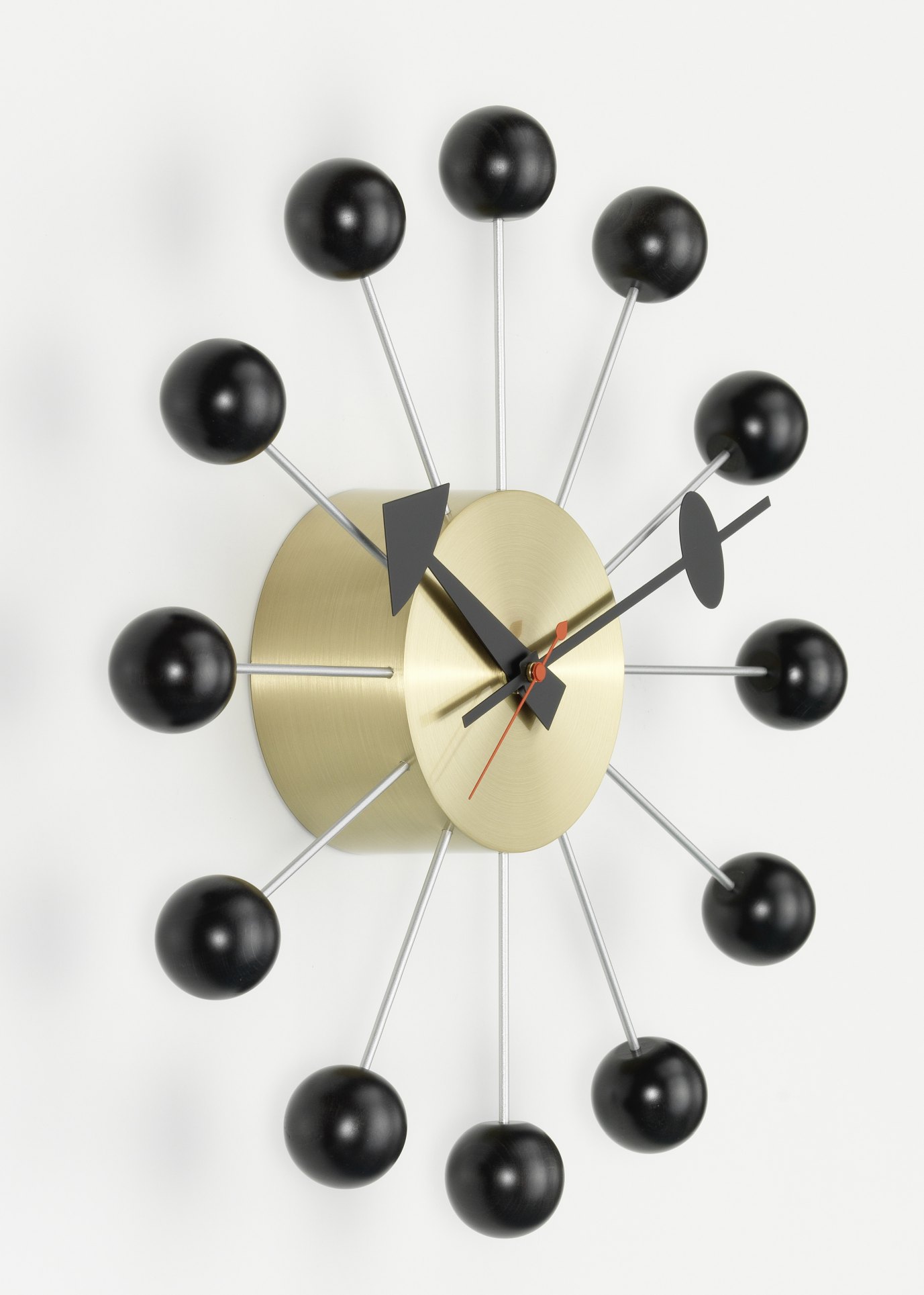 Ball Clock wall clock - black Vitra