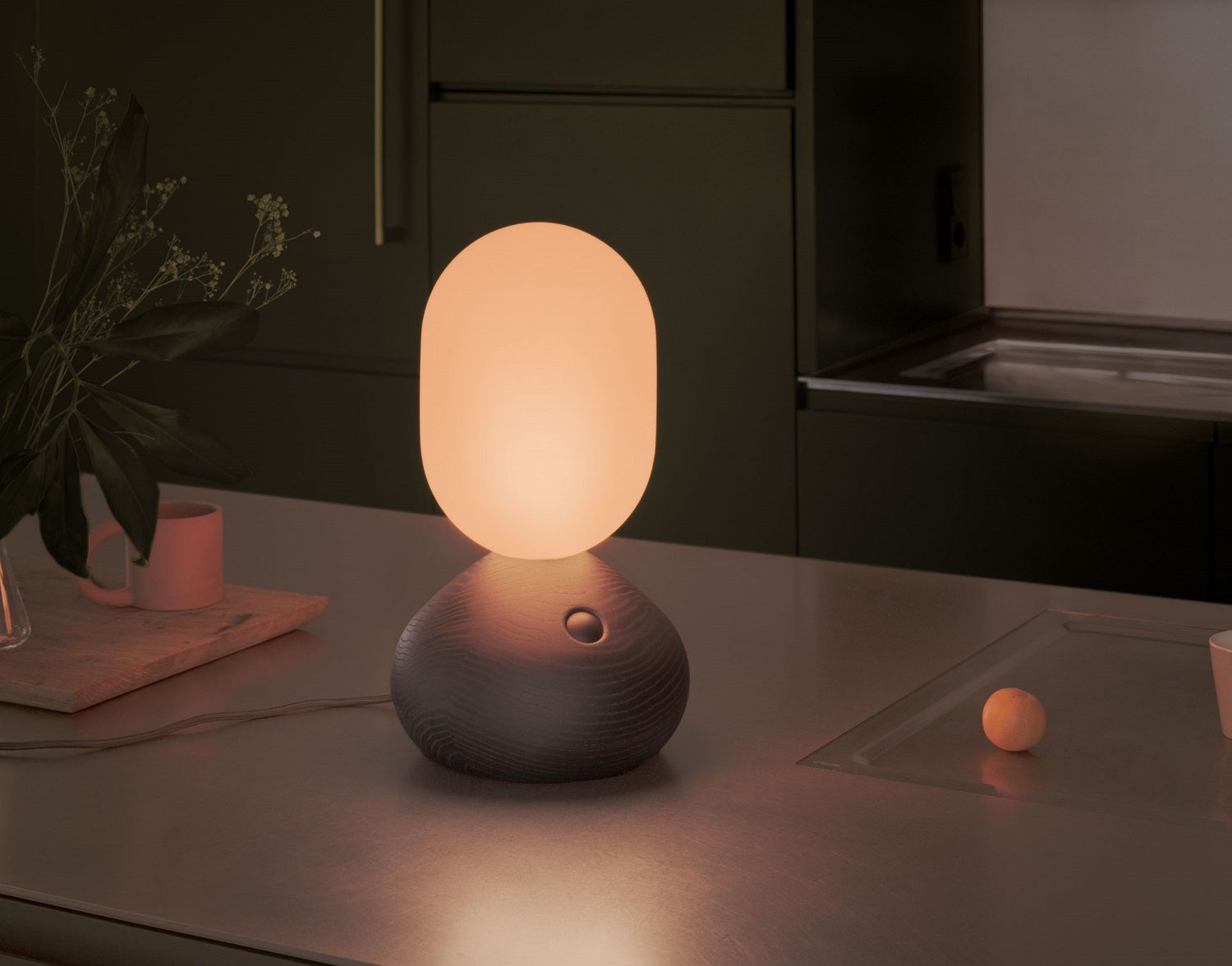 Sun Home light sculpture / table lamp grey