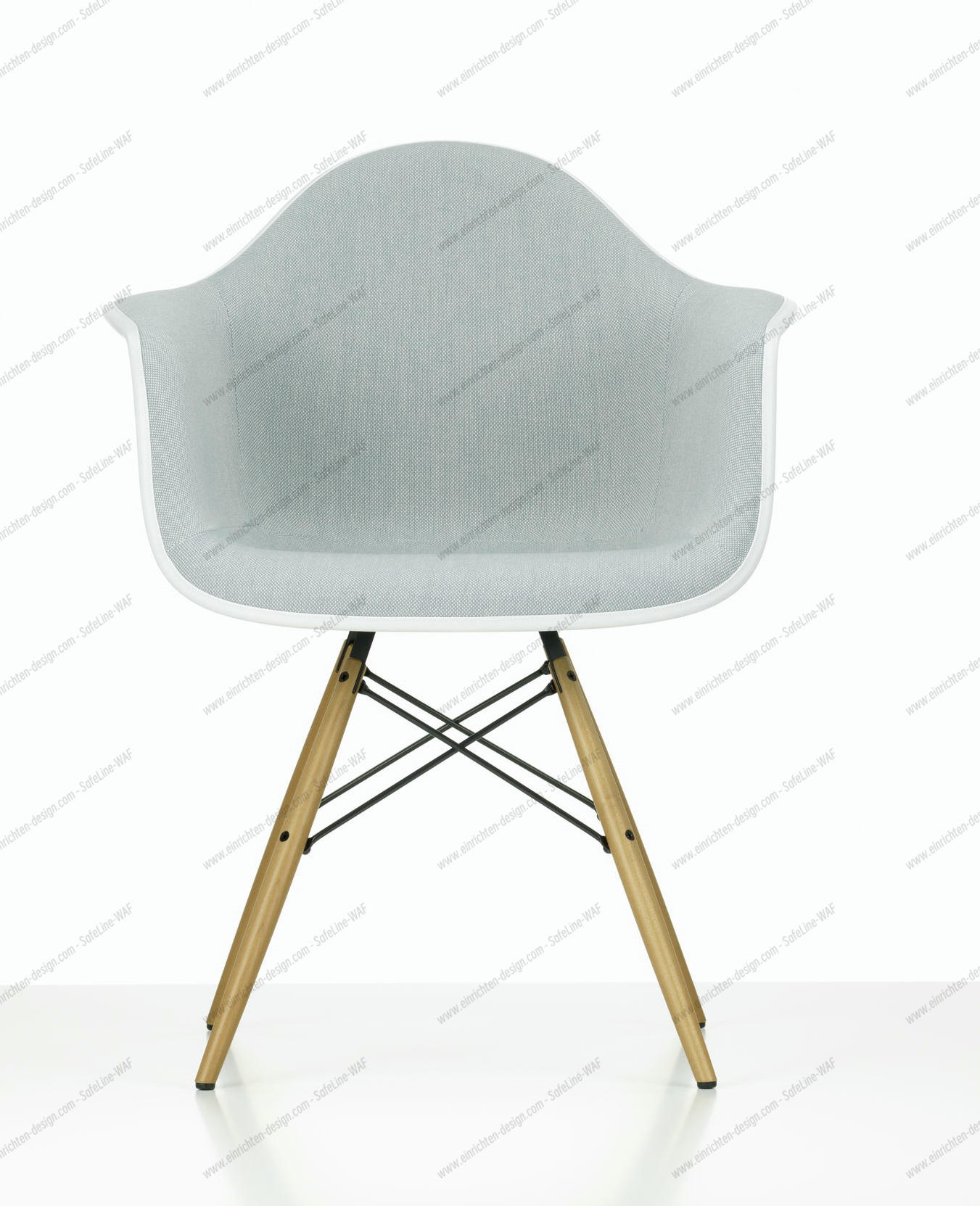Eames Plastic Arm Chair DAW Chair Fully upholstered Vitra