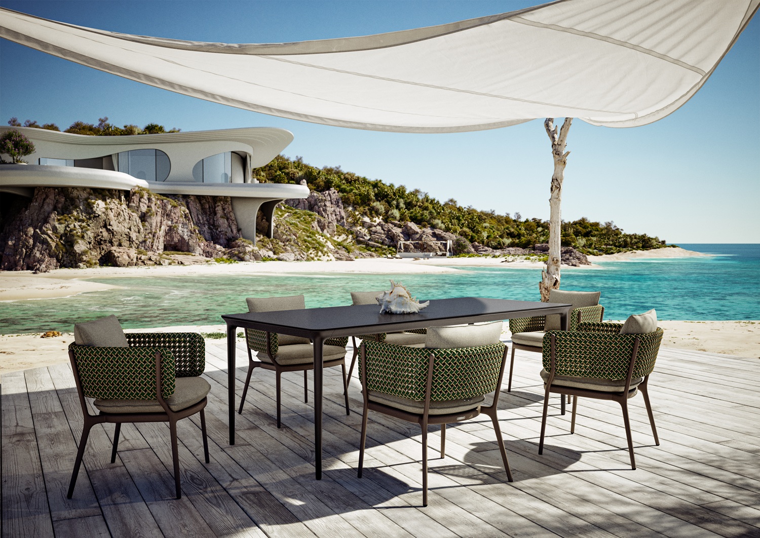 Bellmonde Armchair with Cushion Dedon