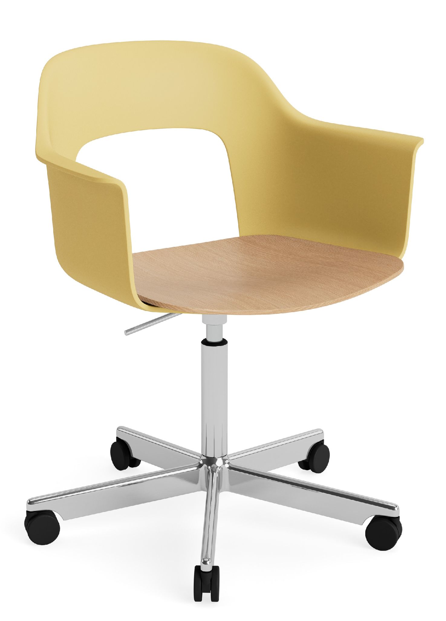 Layout Armchair 242 Armchair 4-star base gas lift with swivel function Hay