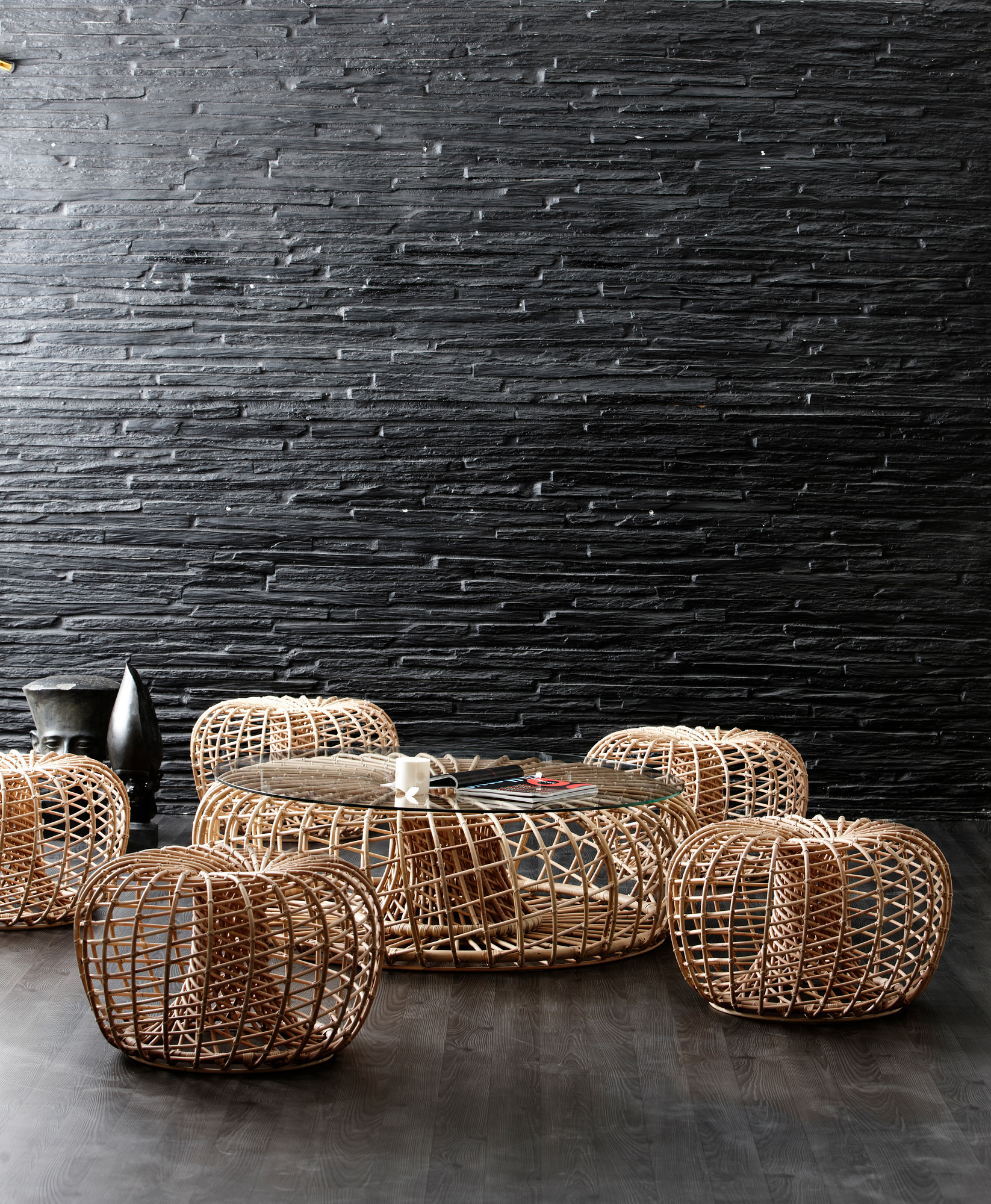 Nest Indoor Stool Cane-Line