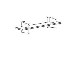 1/ B 140 cm x H 27 cm